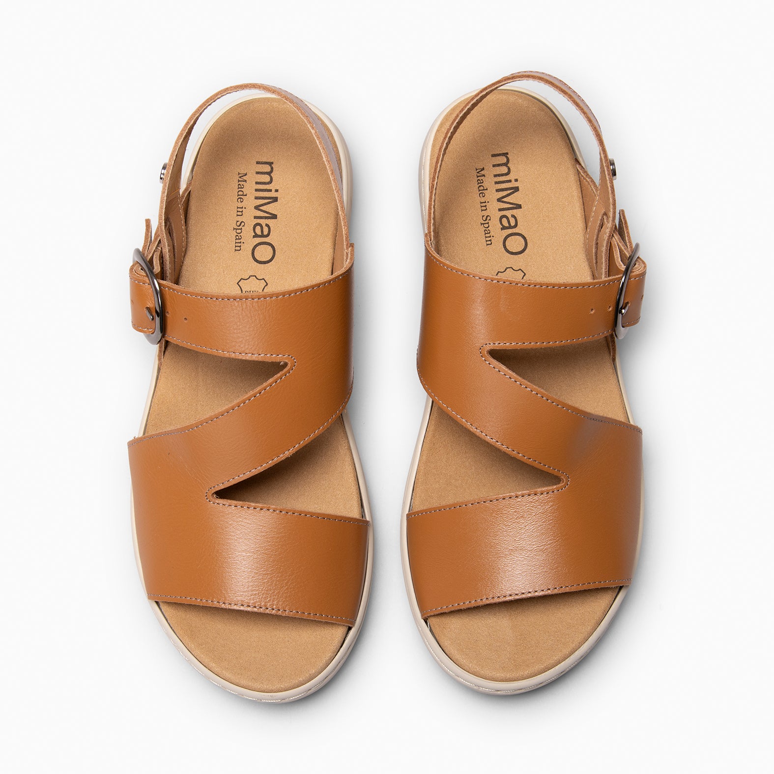 NATURA – Sandalias con plantilla Extraíble CAMEL