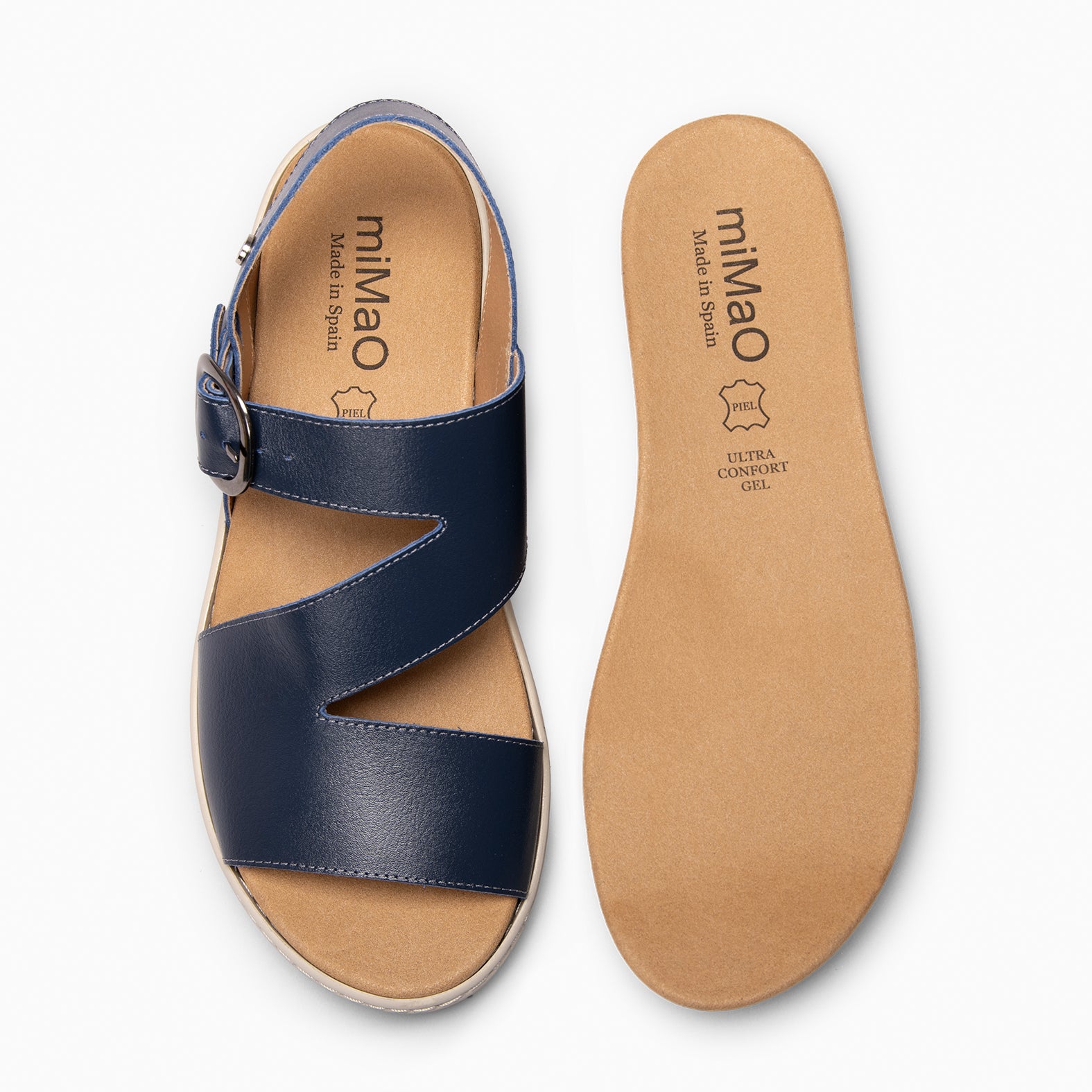 NATURA – Sandalias con plantilla Extraíble MARINO