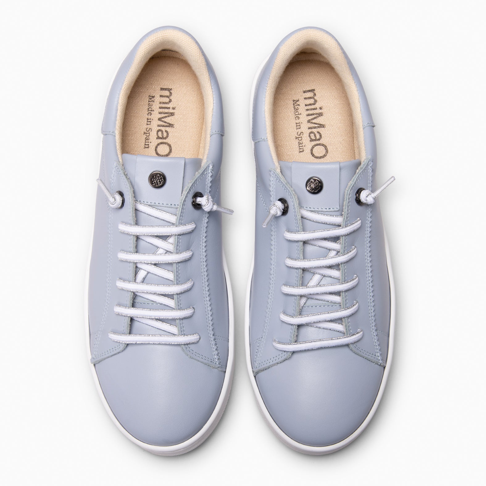 NANTES - Baskets élégantes en cuir BLEU