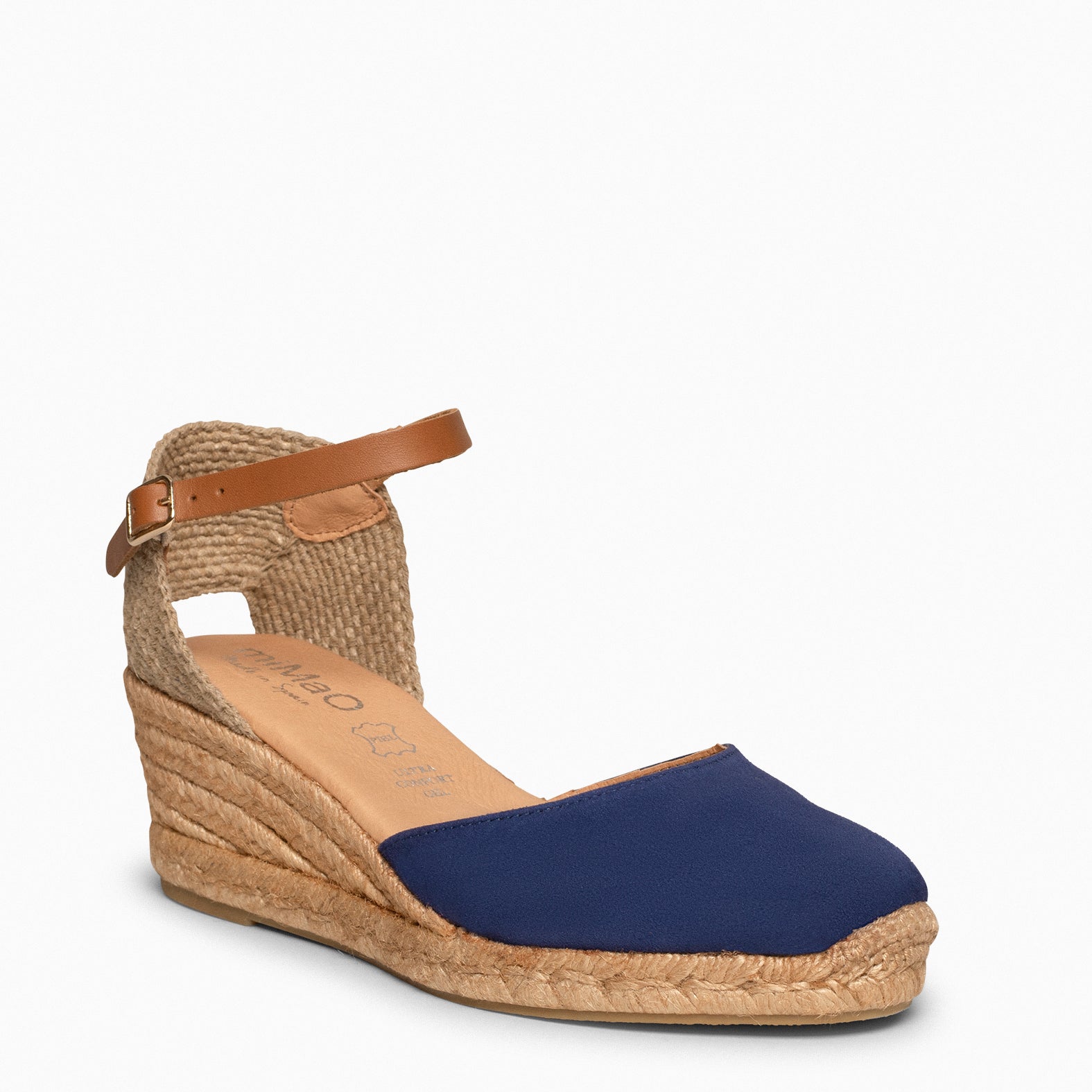 ALTEA - NAVY MID-WEDGE ESPADRILLE
