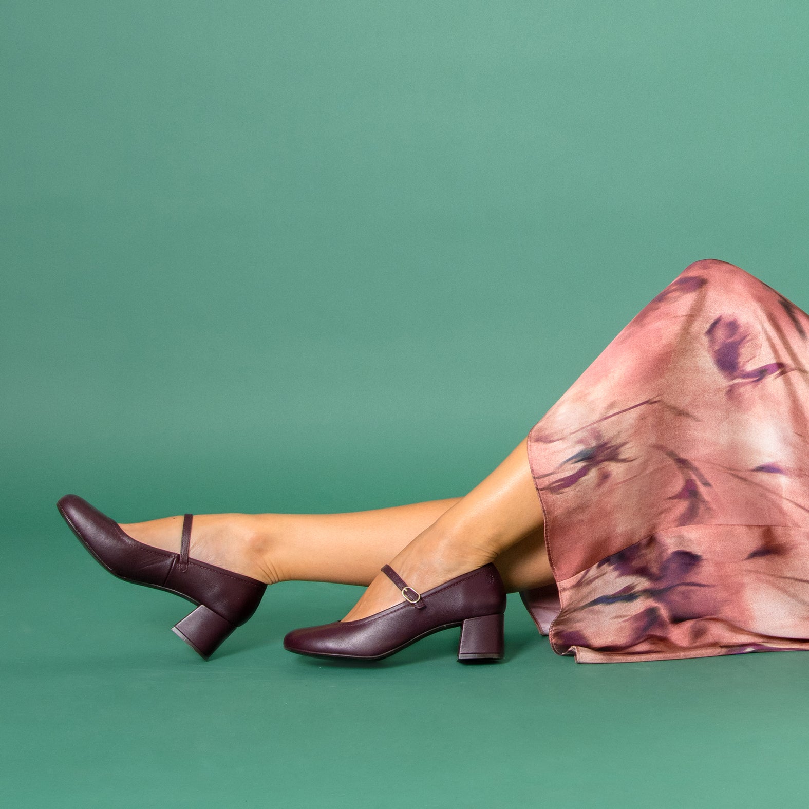 ROSALIA - TAUPE mary-janes wide heels baresoft