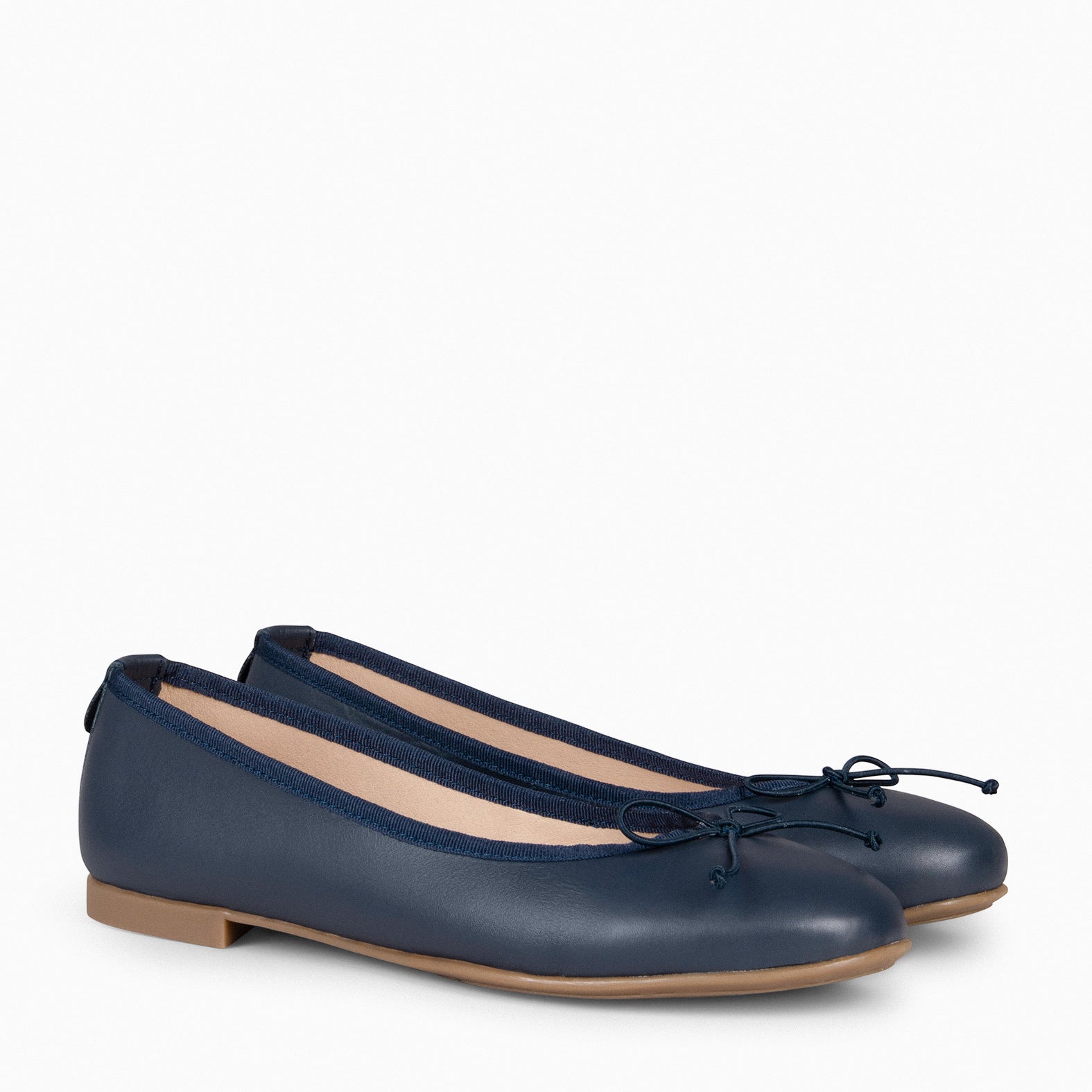 HELENE – NAVY Ballerinas with lace