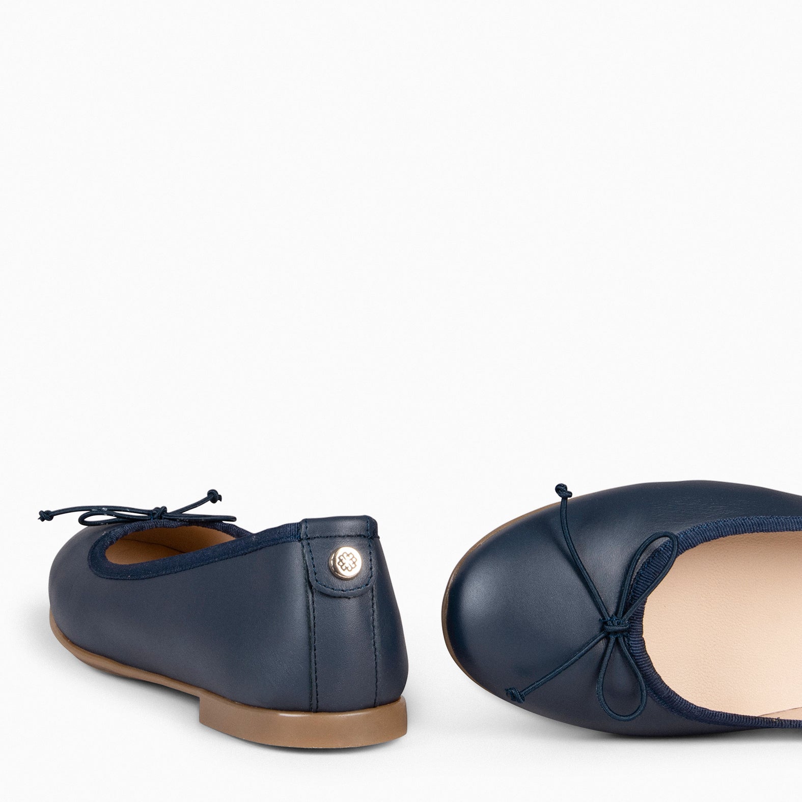 HELENE – NAVY Ballerinas with lace