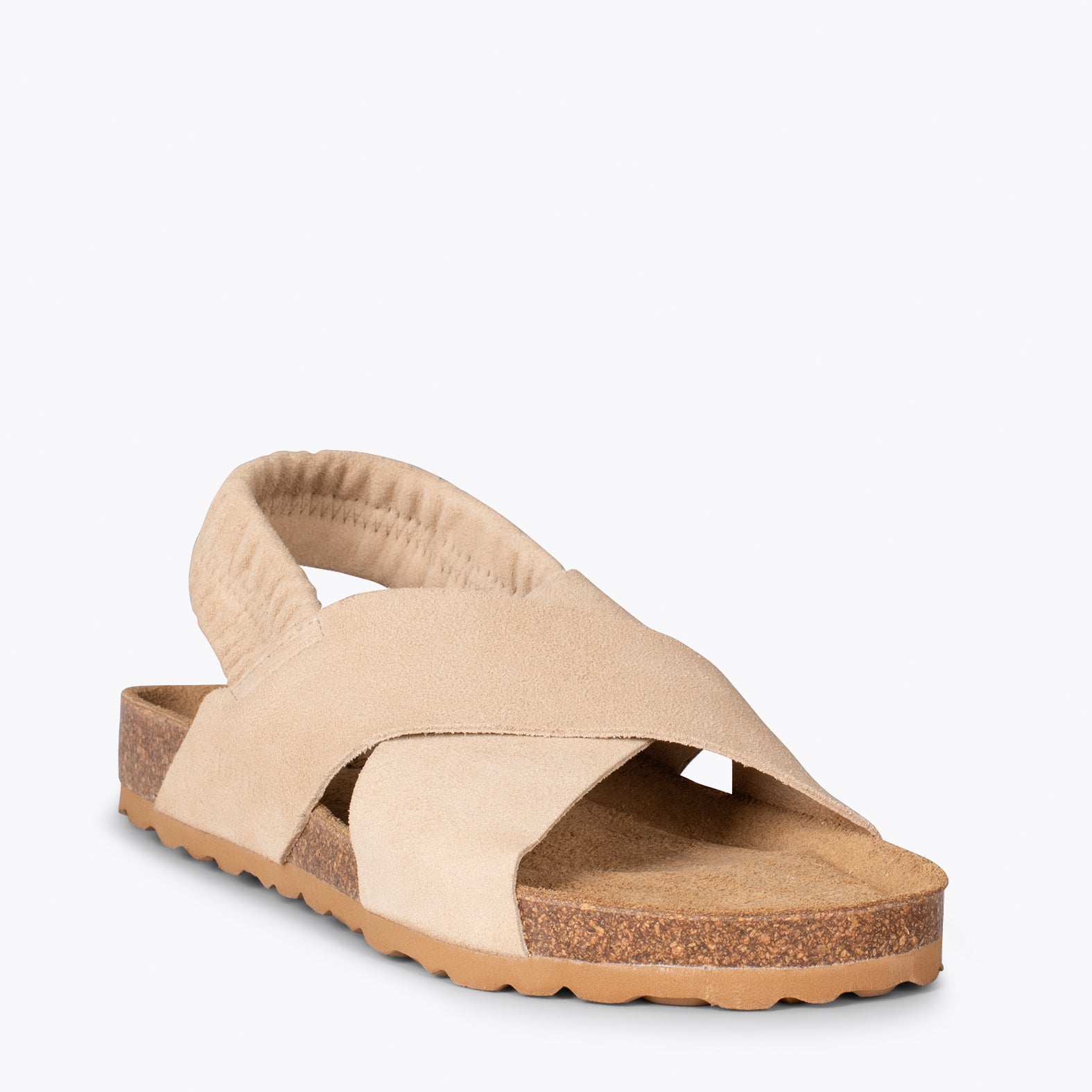 Sandalias 2025 planas beige