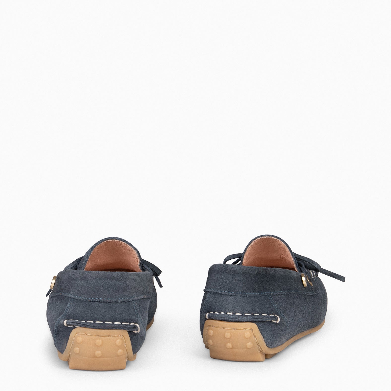 LACE – NAVY moccasins with removable insole