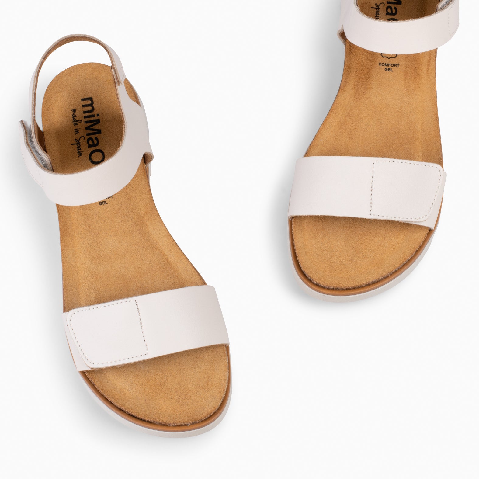 ARALIA – WHITE comfortable flat sandal