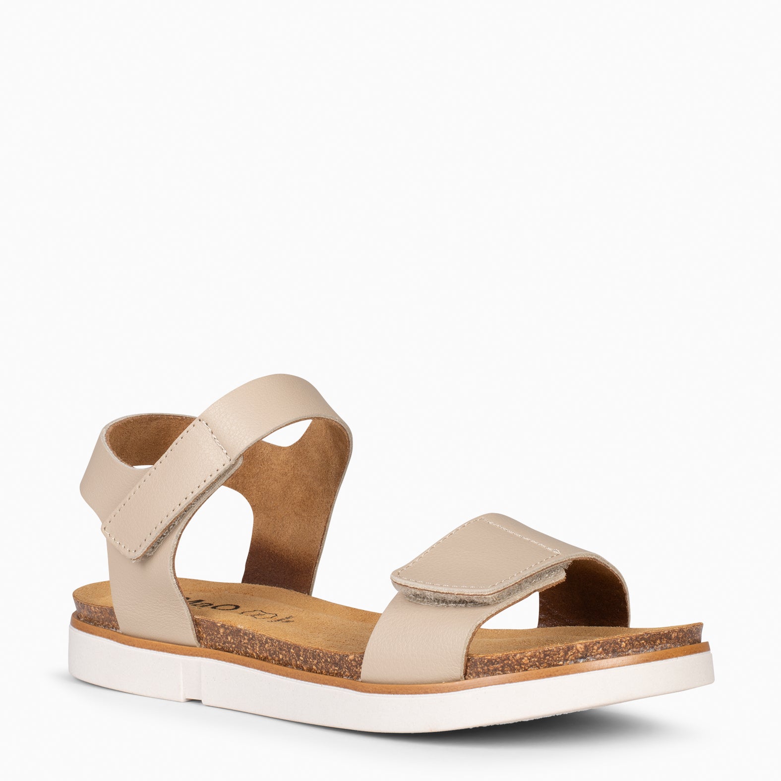 ARALIA – TAUPE comfortable flat sandal