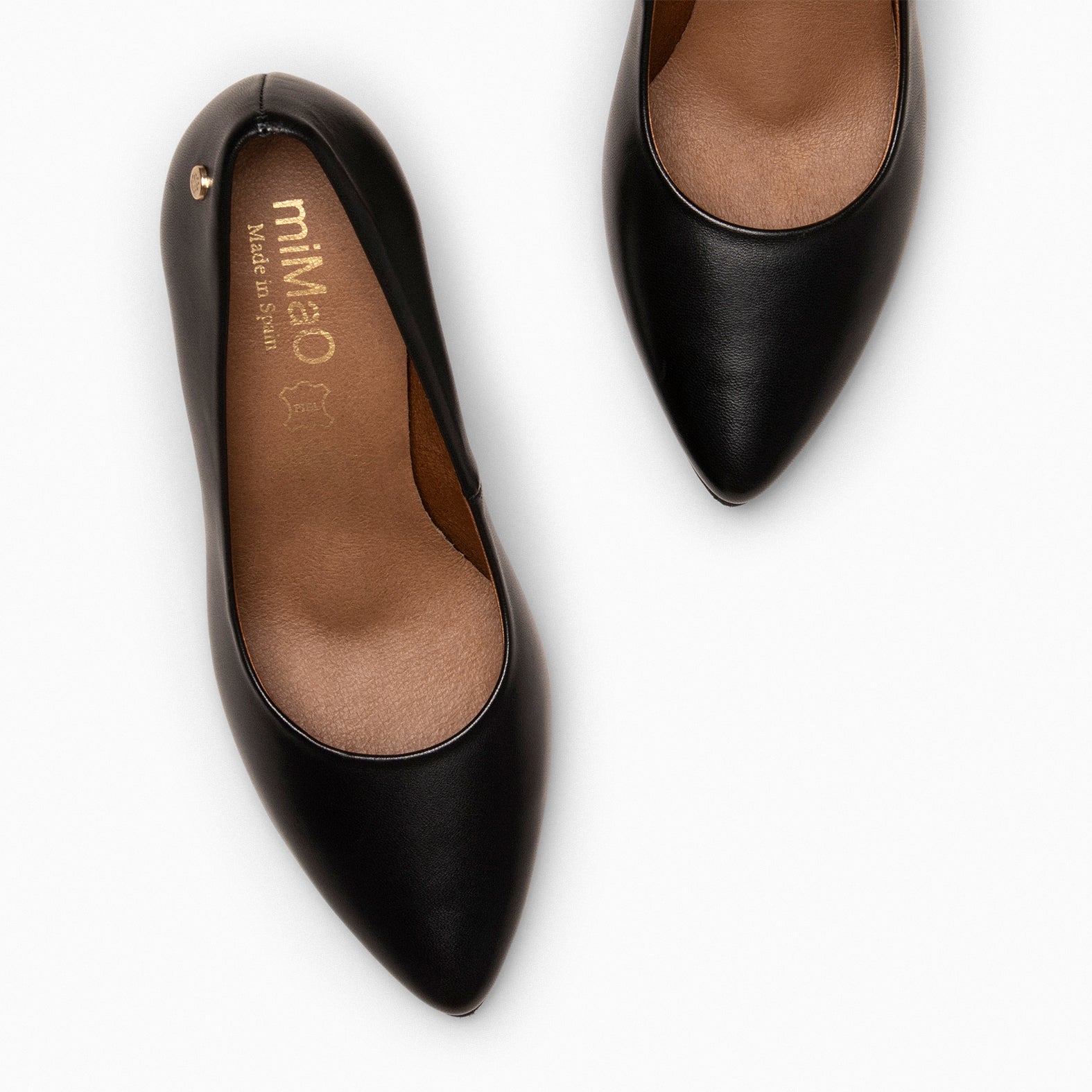 URBAN SALON - BLACK nappa leather high heel