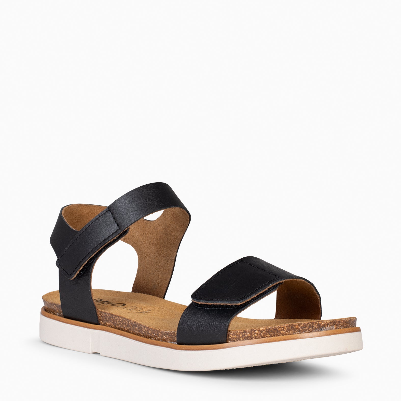 ARALIA – BLACK comfortable flat sandal