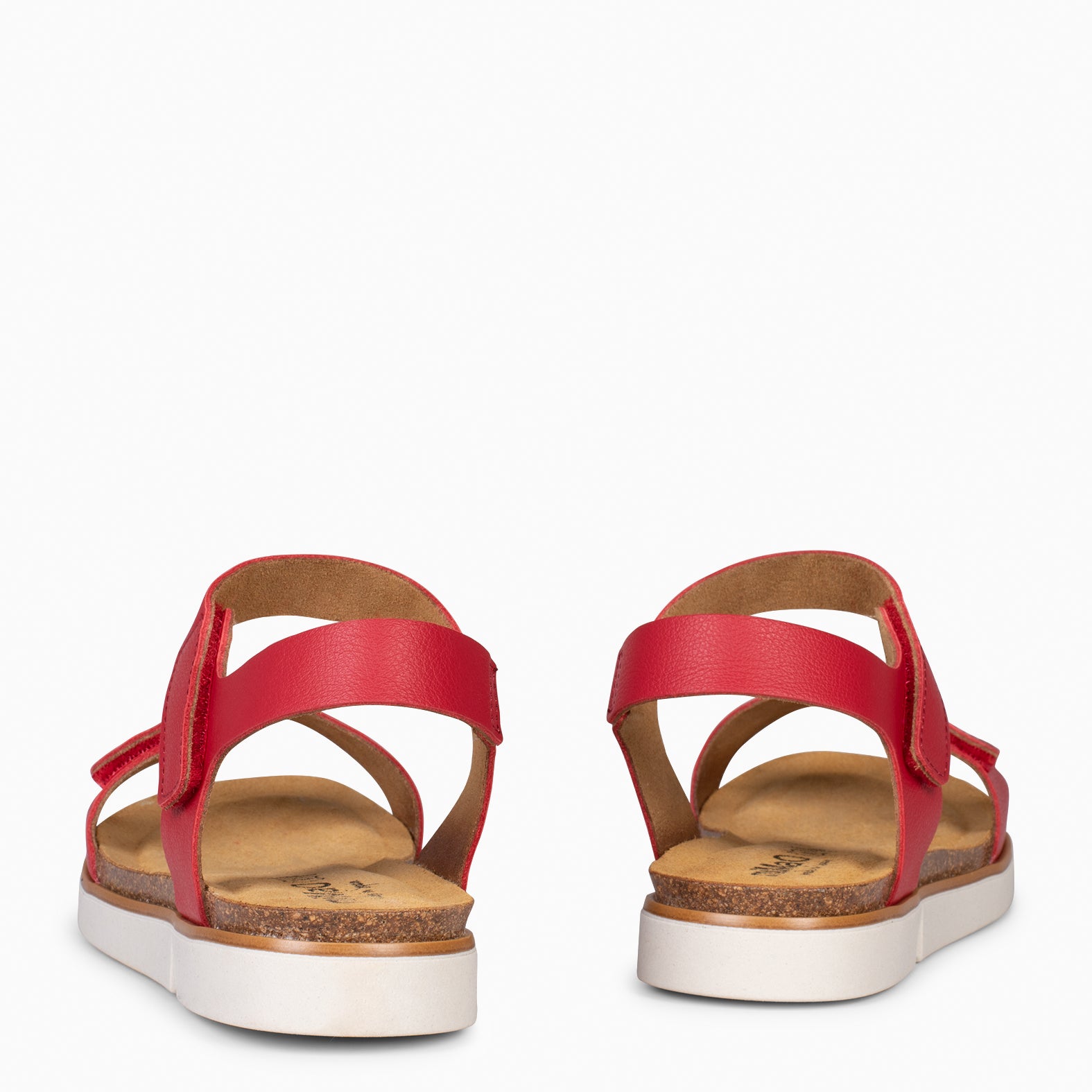 ARALIA – RED comfortable flat sandal