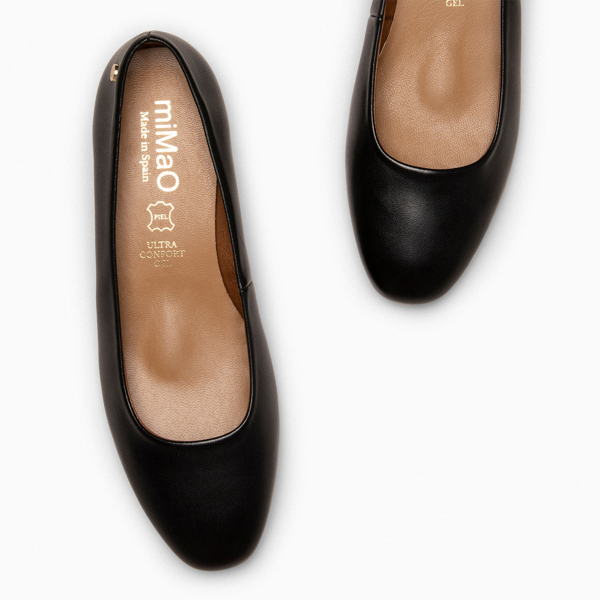 Zapatos De Tacón De Piel Para Mujer Con Pulsera Y Tira En T - Tacón 9cm, Plantilla Gel Confort, Hecho En España