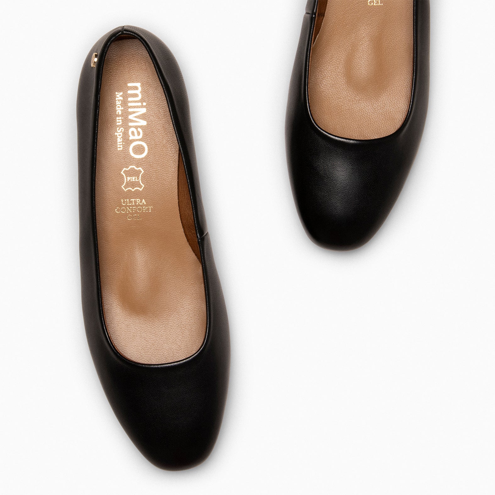 URBAN XS - Escarpins à petit talon en cuir NOIR