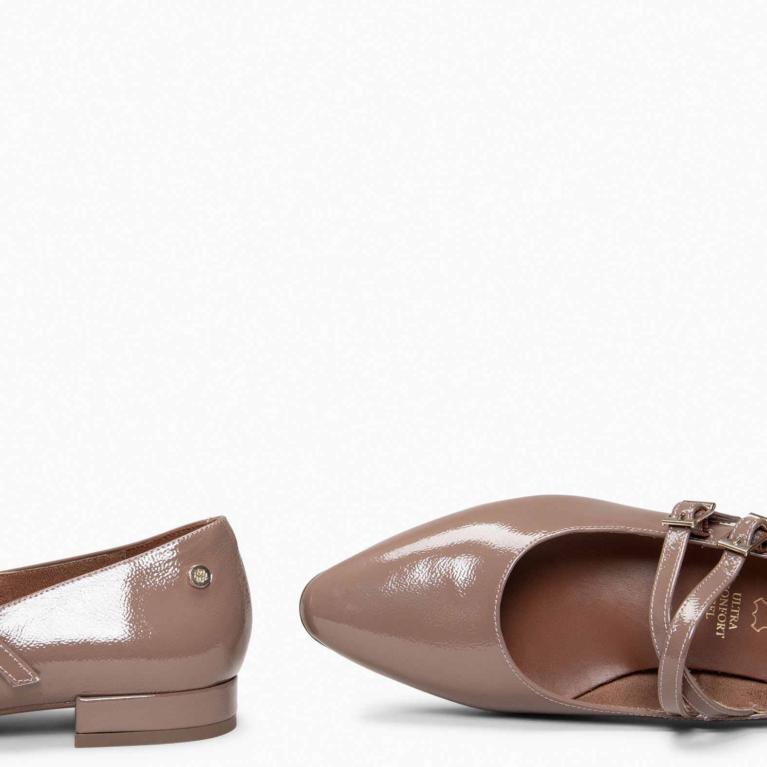 Alana - Merceditas con tacón bajo TAUPE