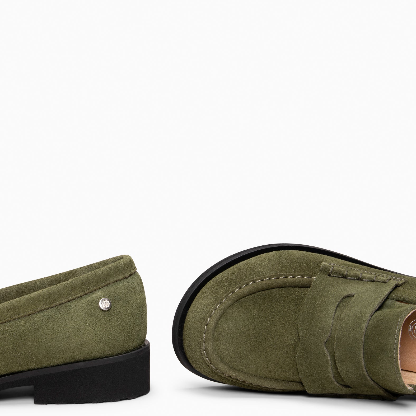 HARVARD - Mocasines planos de piel KAQUI