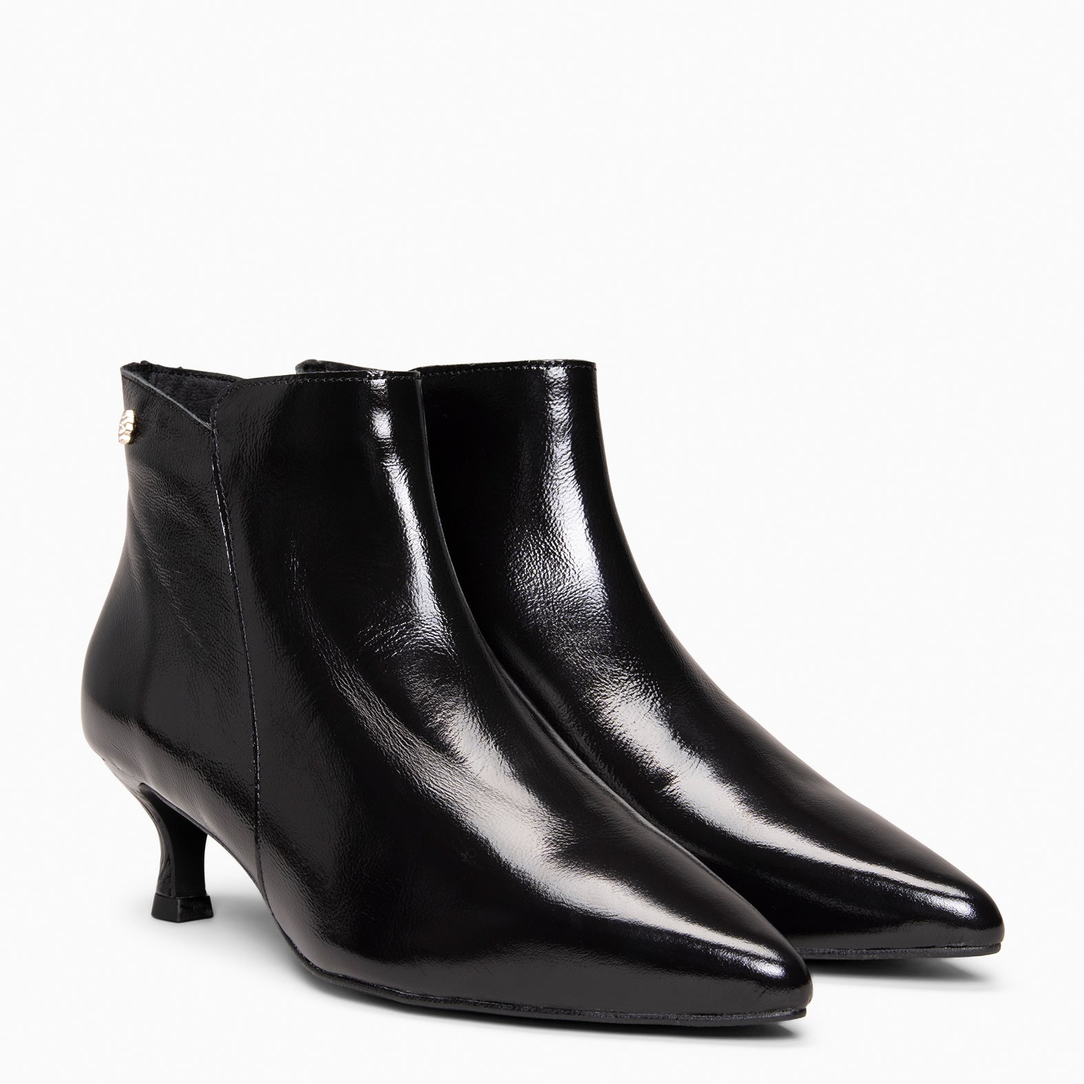 ROYAL – Botines tacón bajo NEGRO