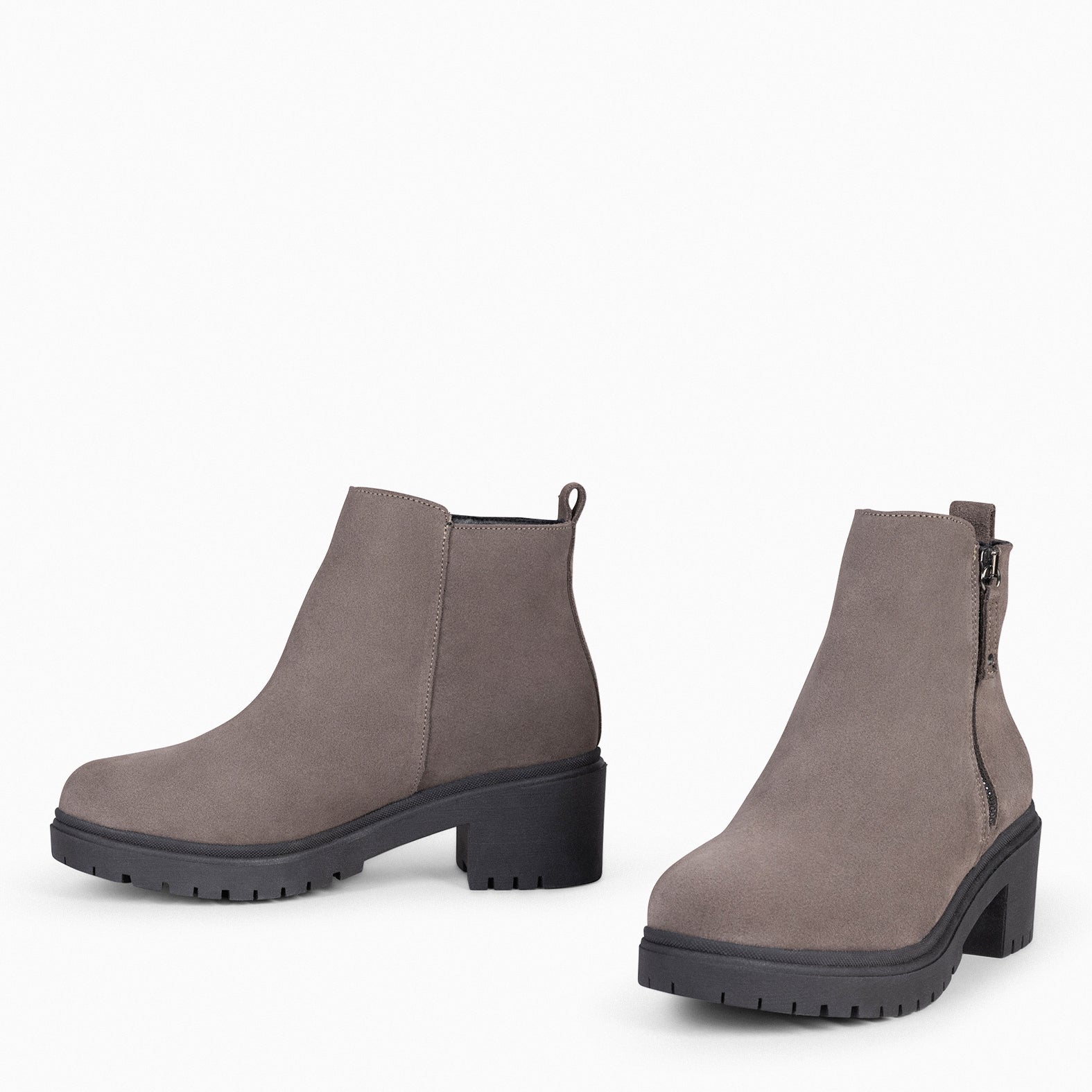 POP - Botín de piel TAUPE Hidrófugo - miMaO ®