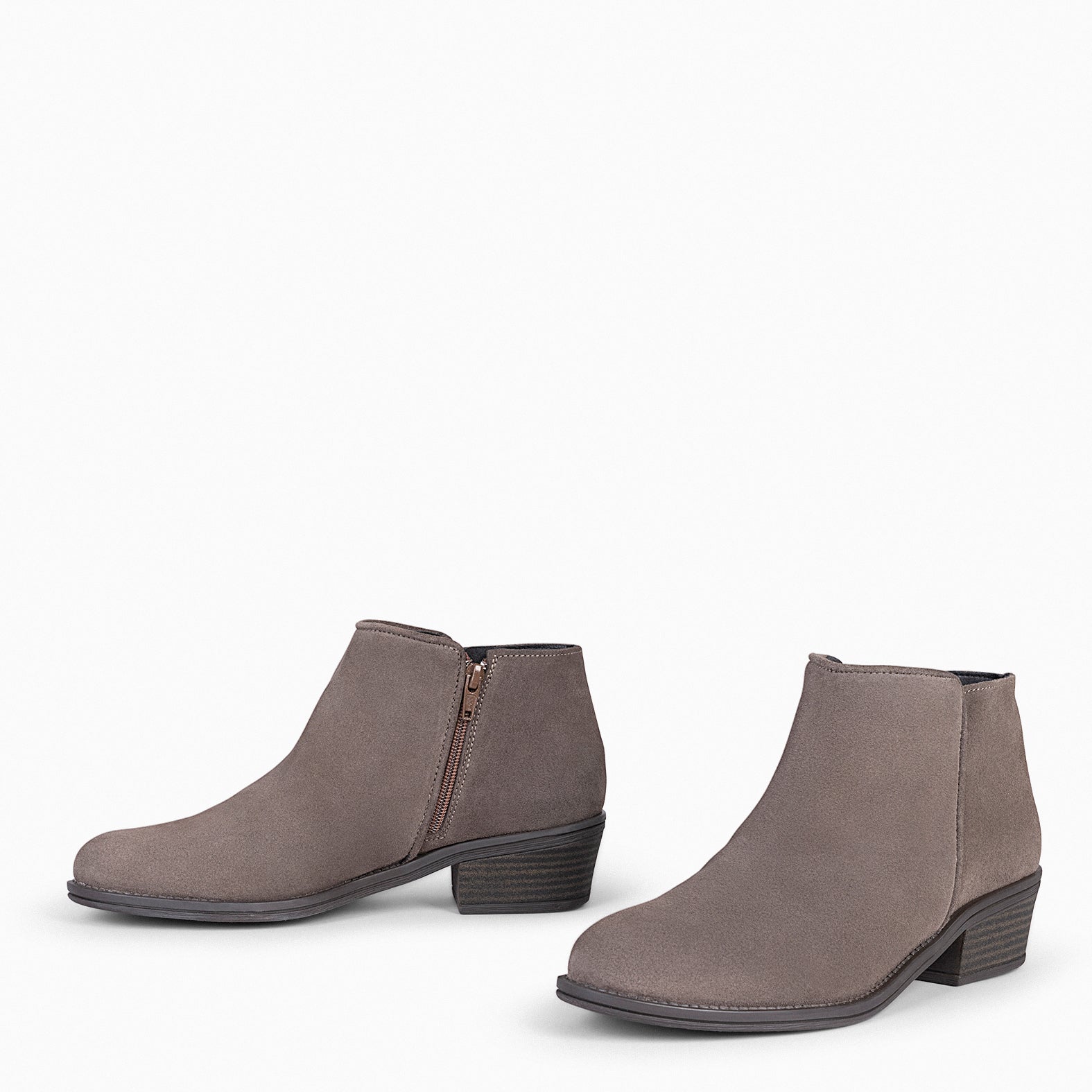 BALTIMOR Botines piel mujer hidr fugo de color TAUPE