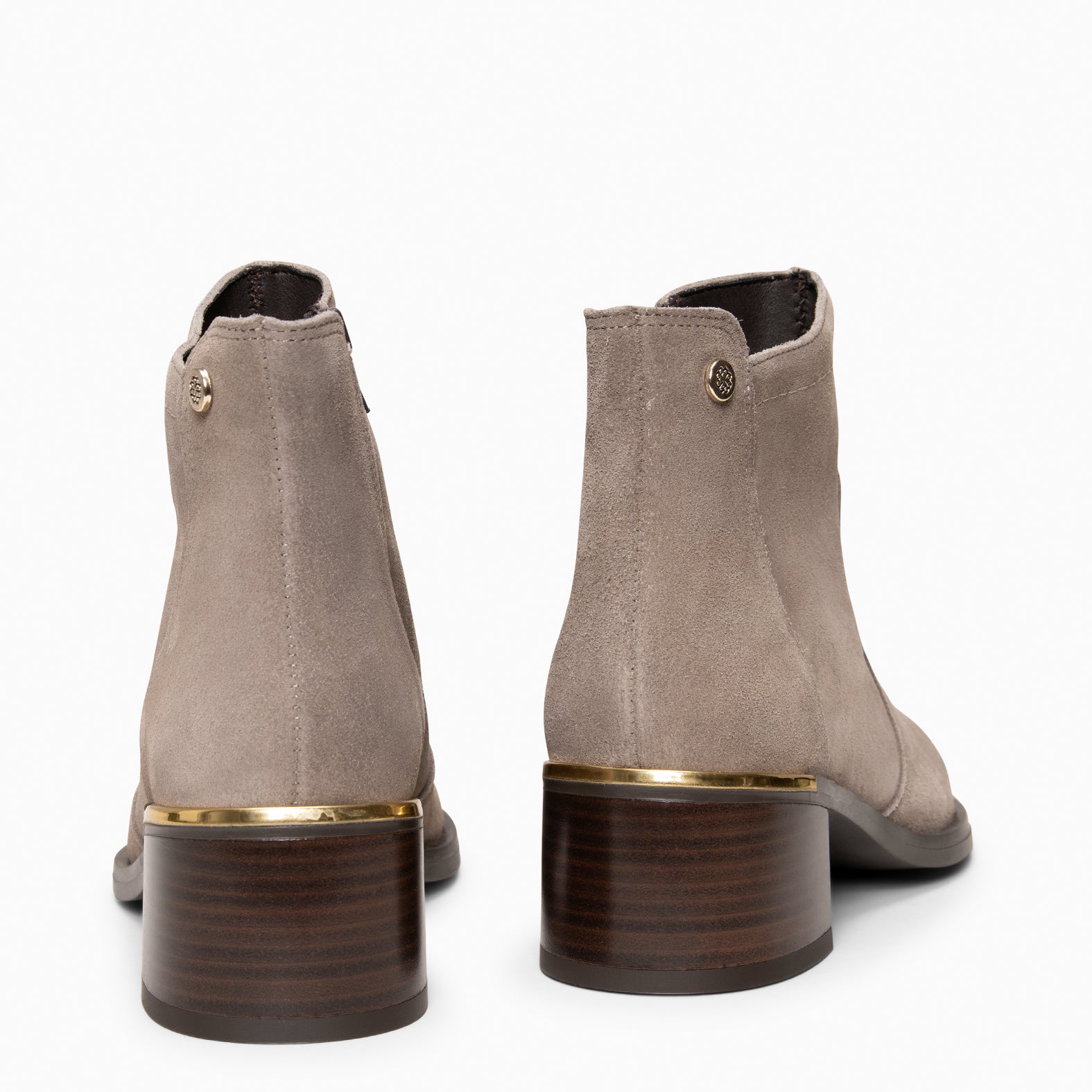 NIXIE - TAUPE women's low heel booties