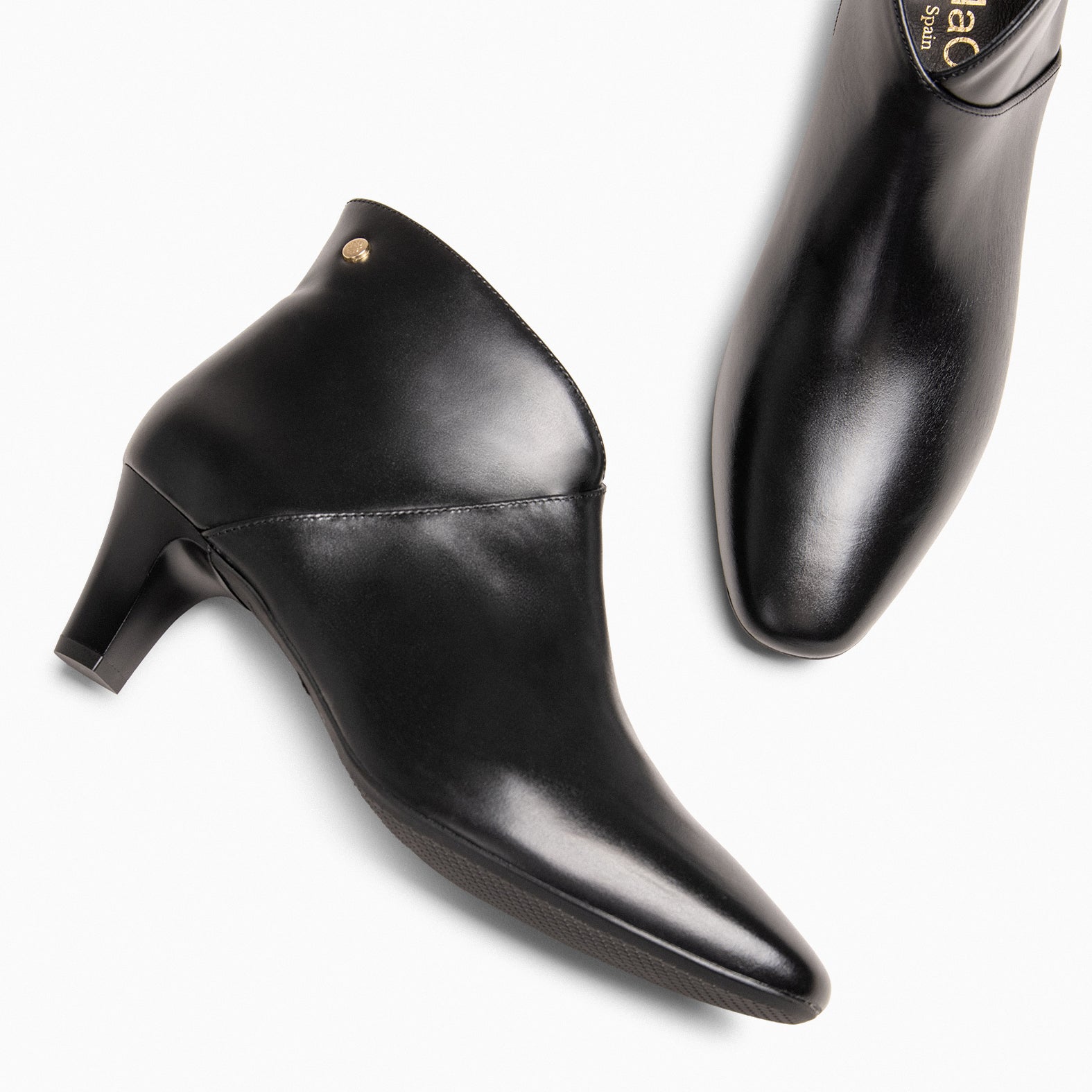 LADY – BLACK Nappa Leather Booties