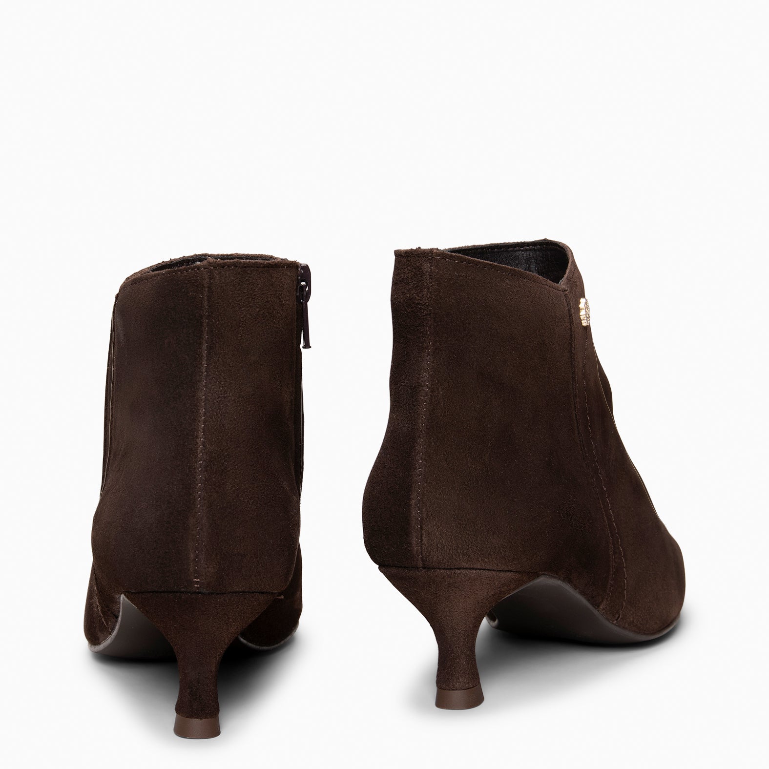 LORD – Botines tacón bajo MARRON