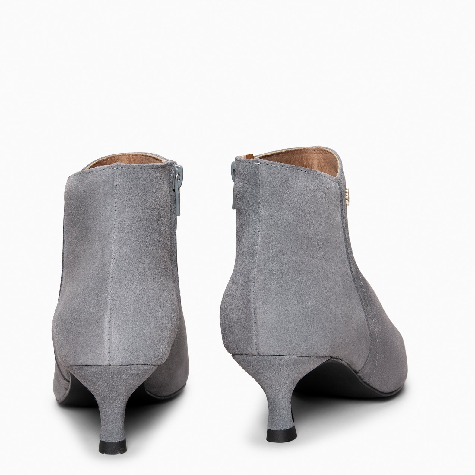 LORD – GREY Low heel booties 