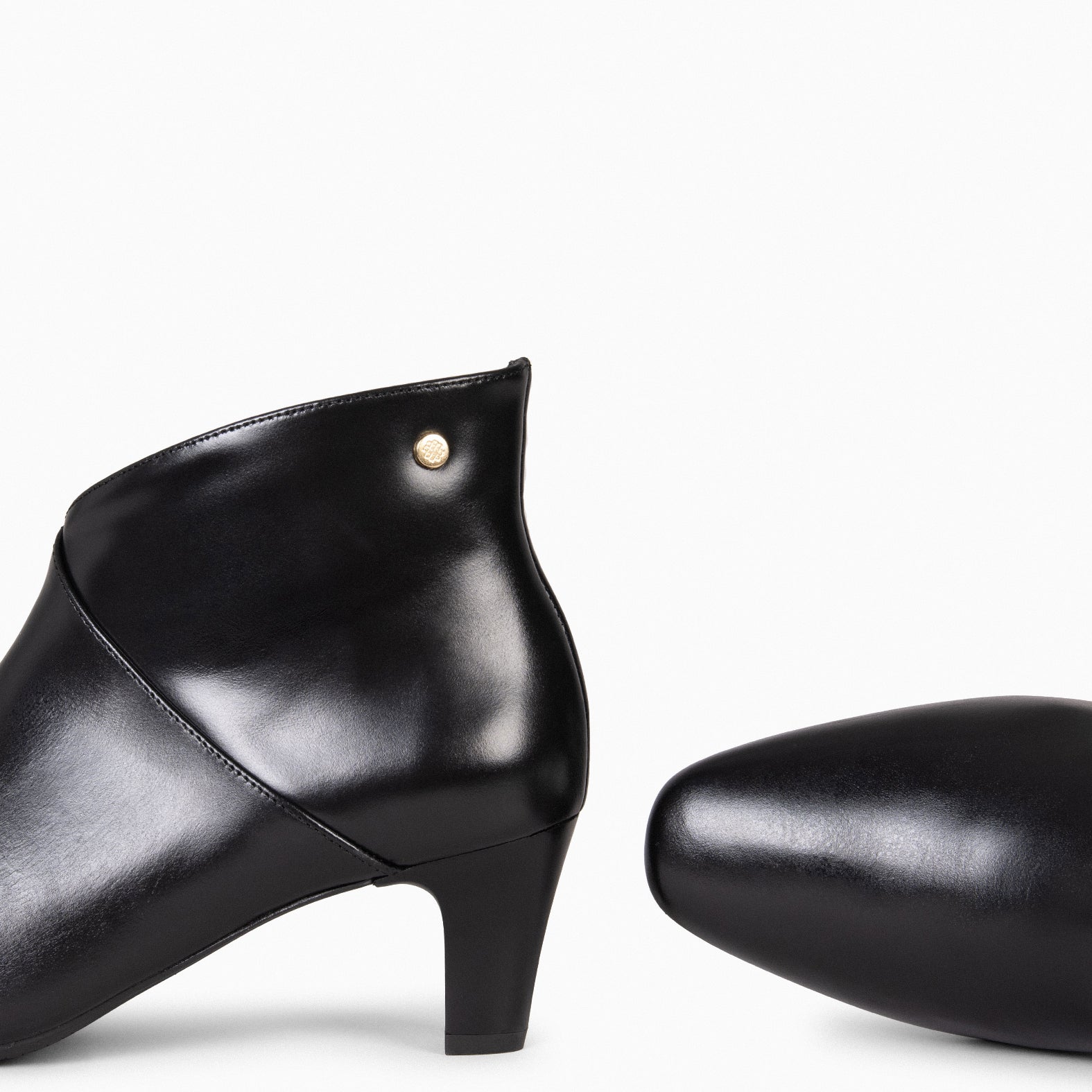 LADY – BLACK Nappa Leather Booties