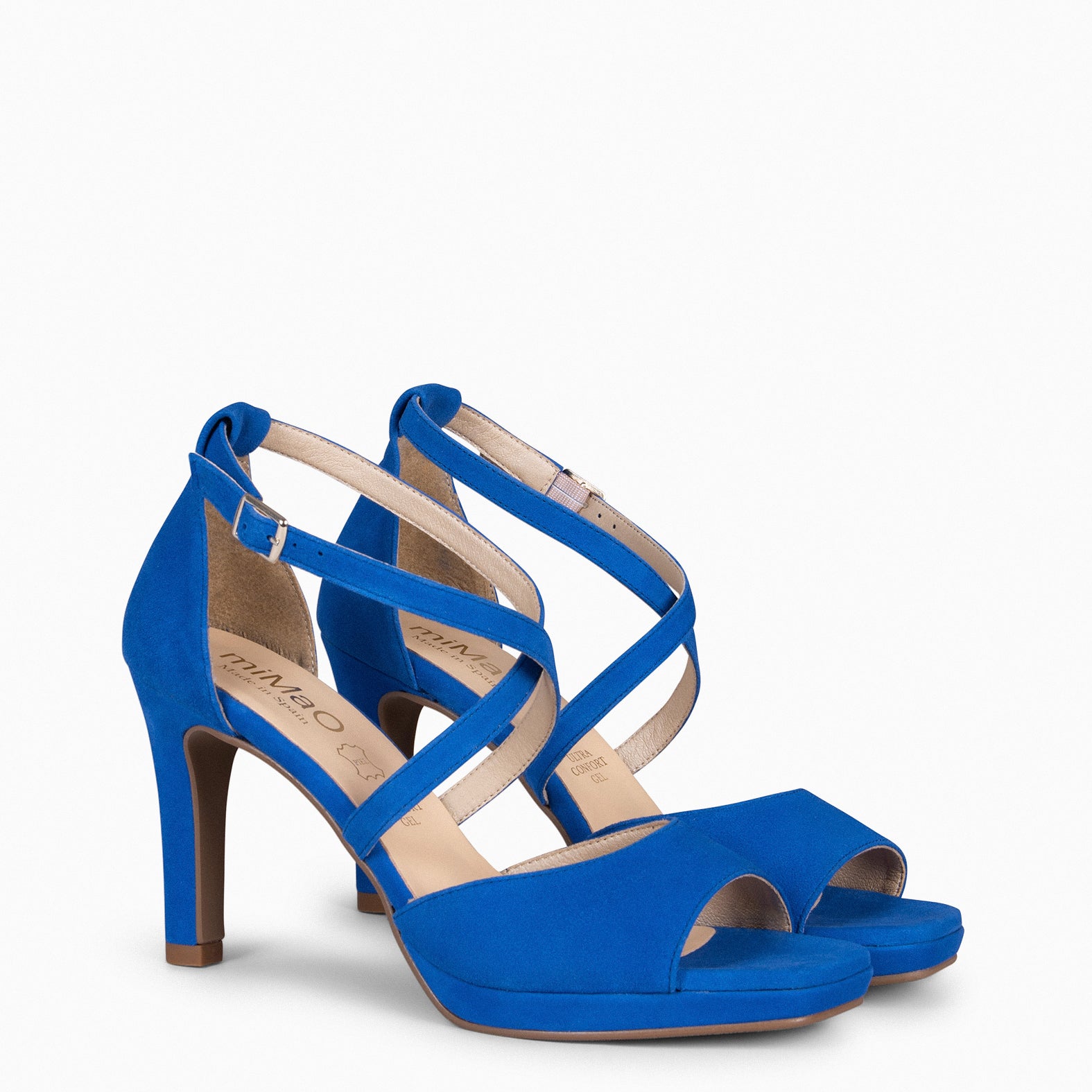 ROSSA - BLUE party sandals with heel