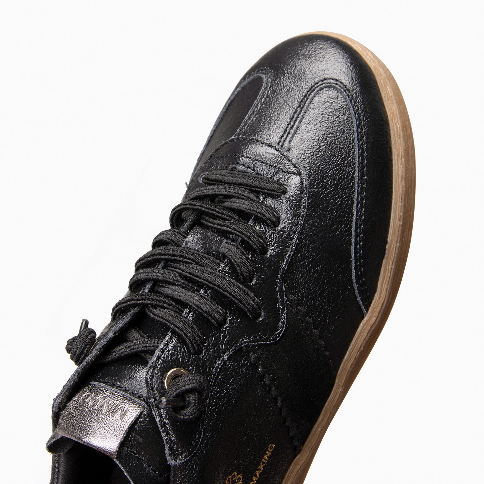 STÜDIO 01 -  PATENT BLACK Suede sneakers 