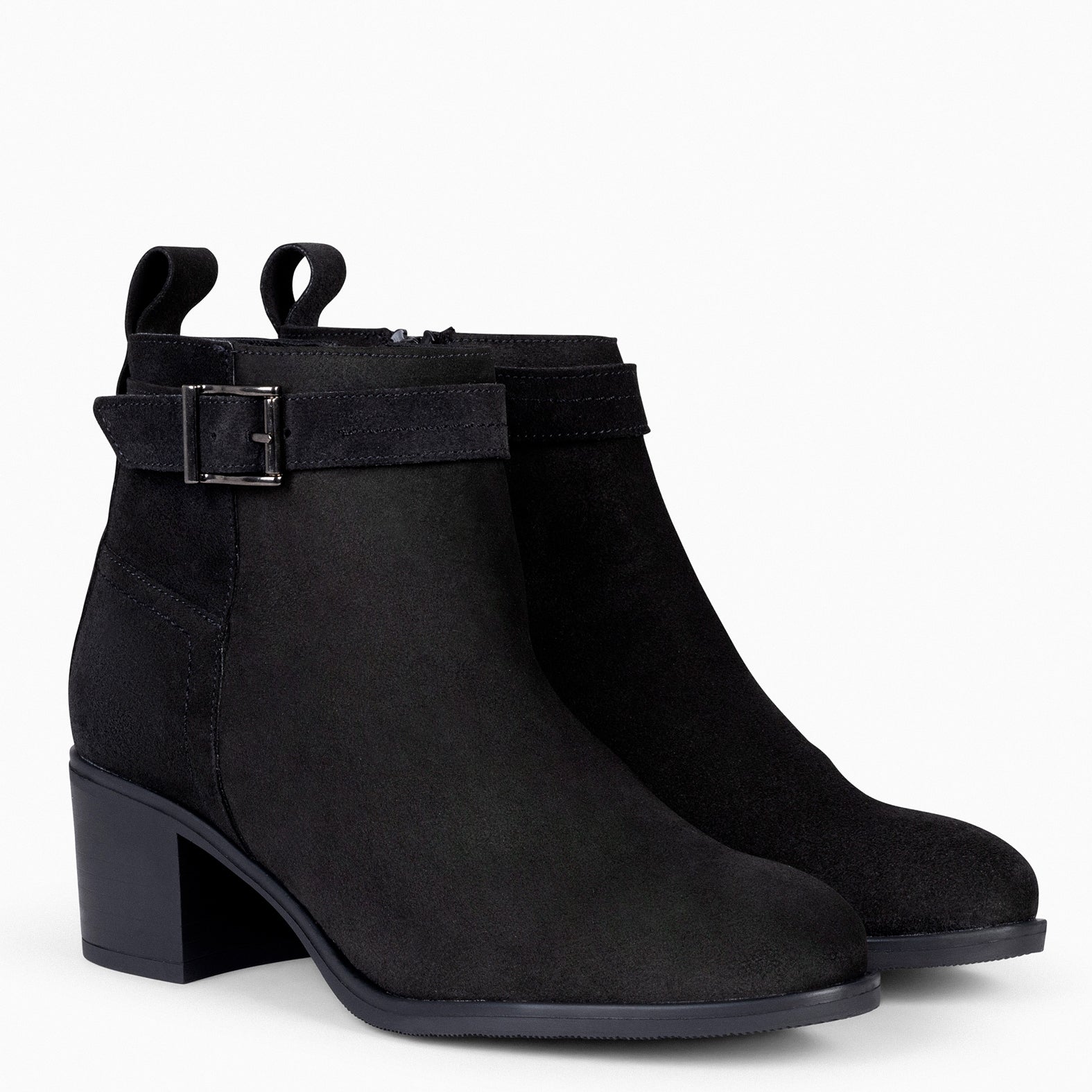 Bottines en cheap daim noir femme