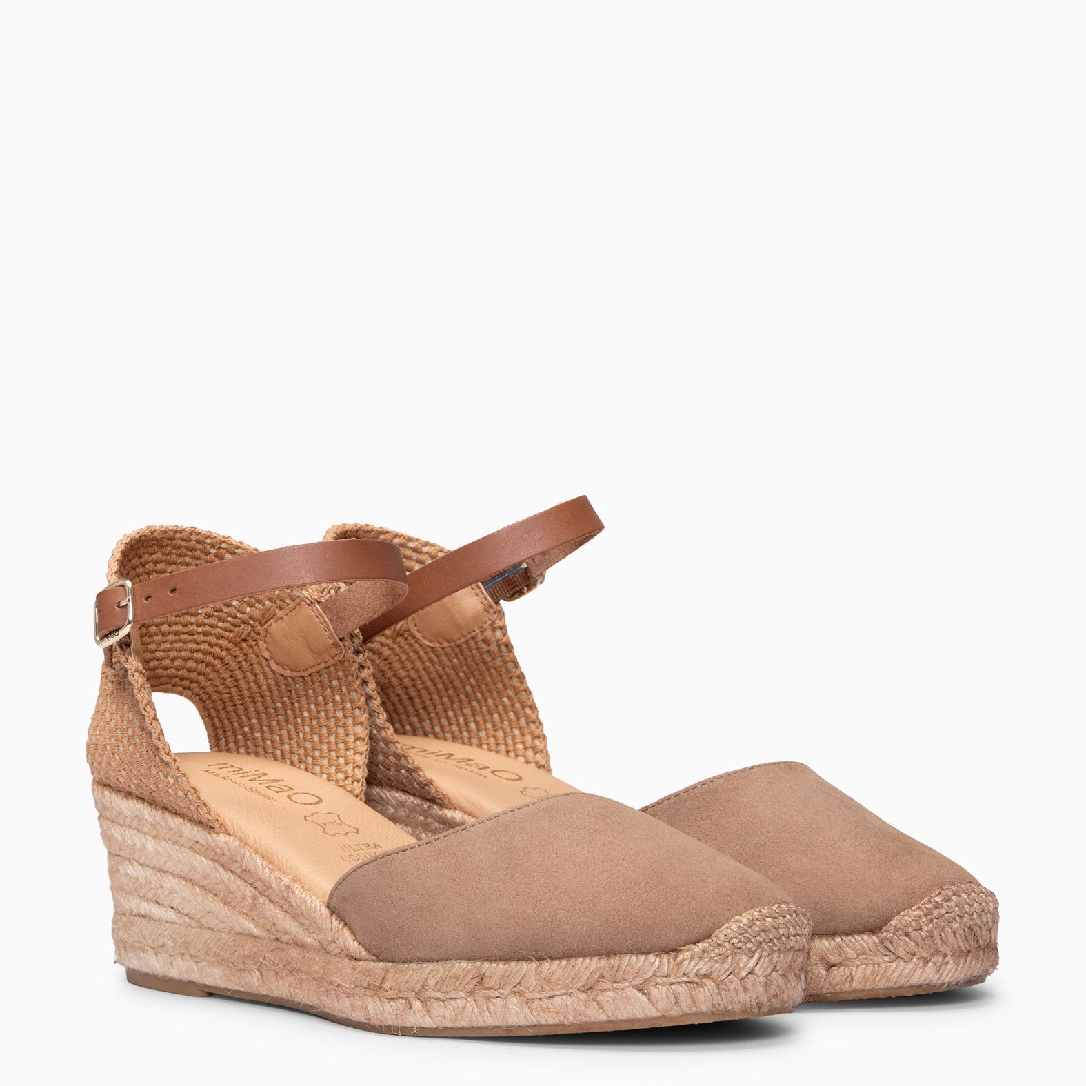 ALTEA - Cuñas de esparto bajas TAUPE