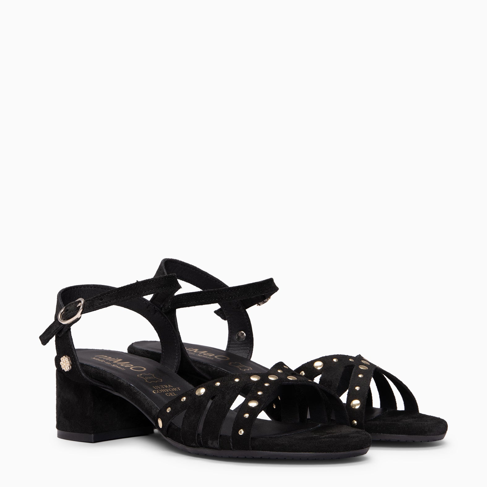 DAISY - Sandalias de tacón medio NEGRO