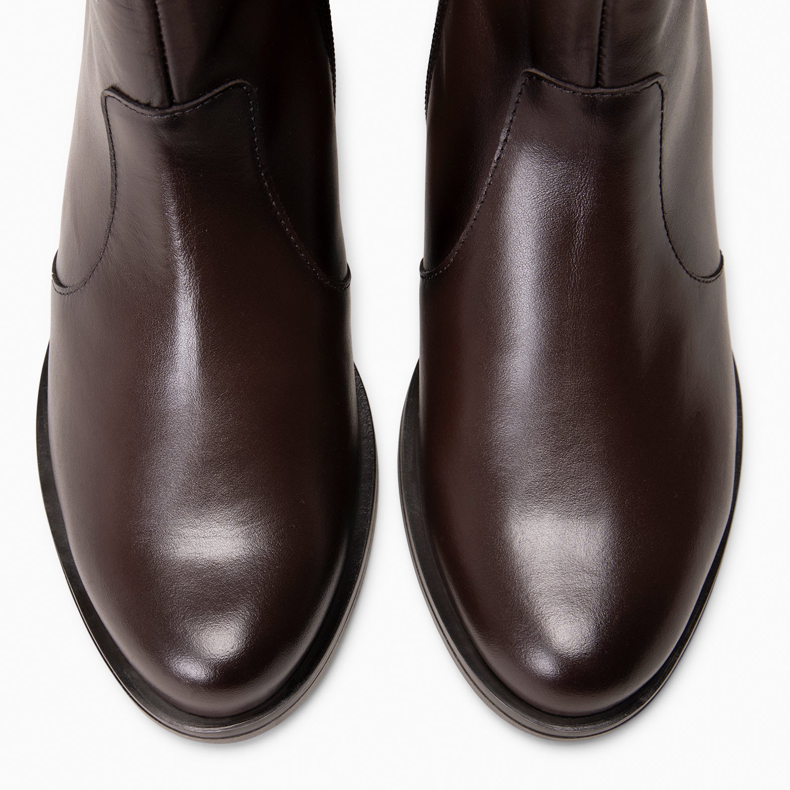 NIXIE – botines de tacón bajo para mujer MARRON