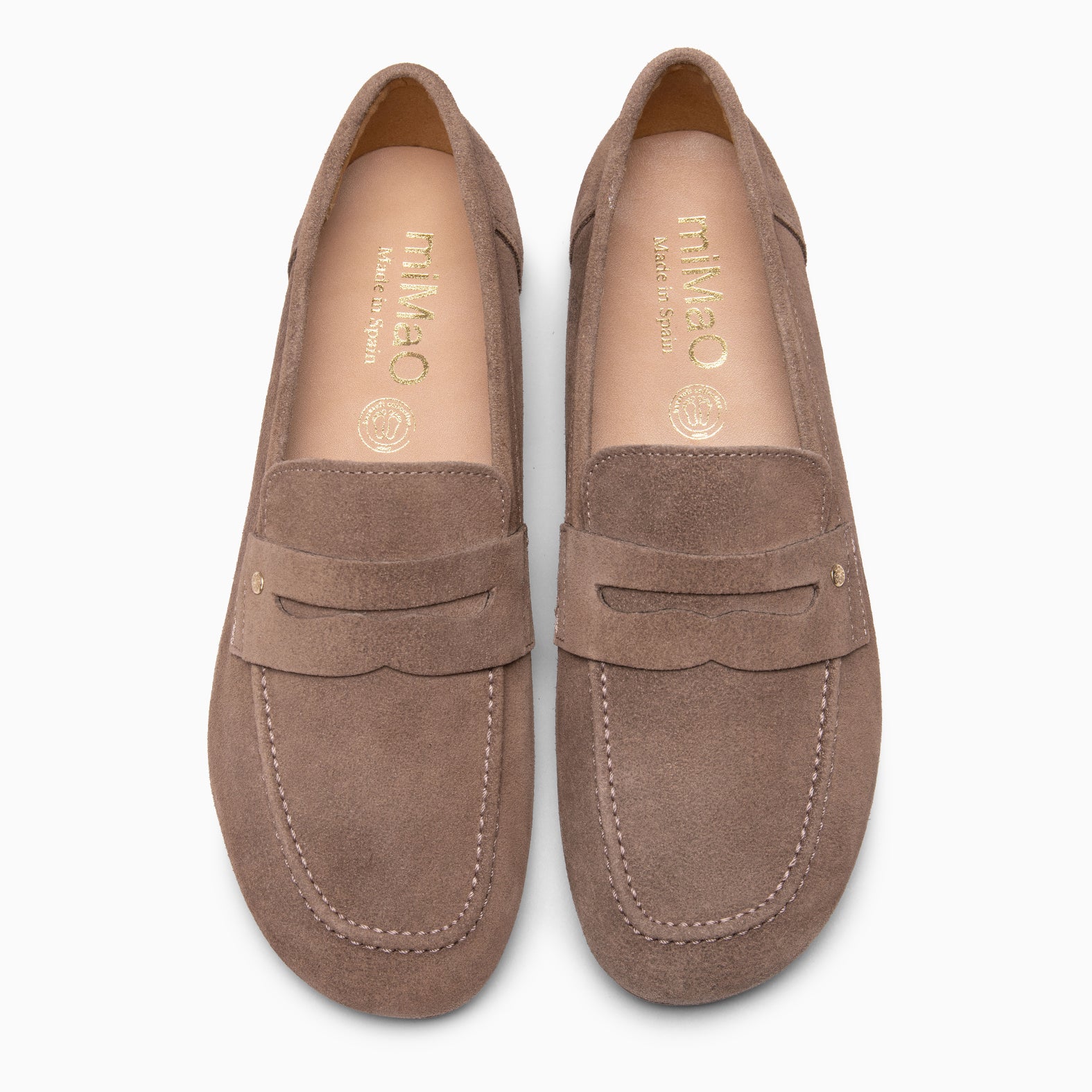 TIERRA – Mocassins Baresoft em ante TAUPE