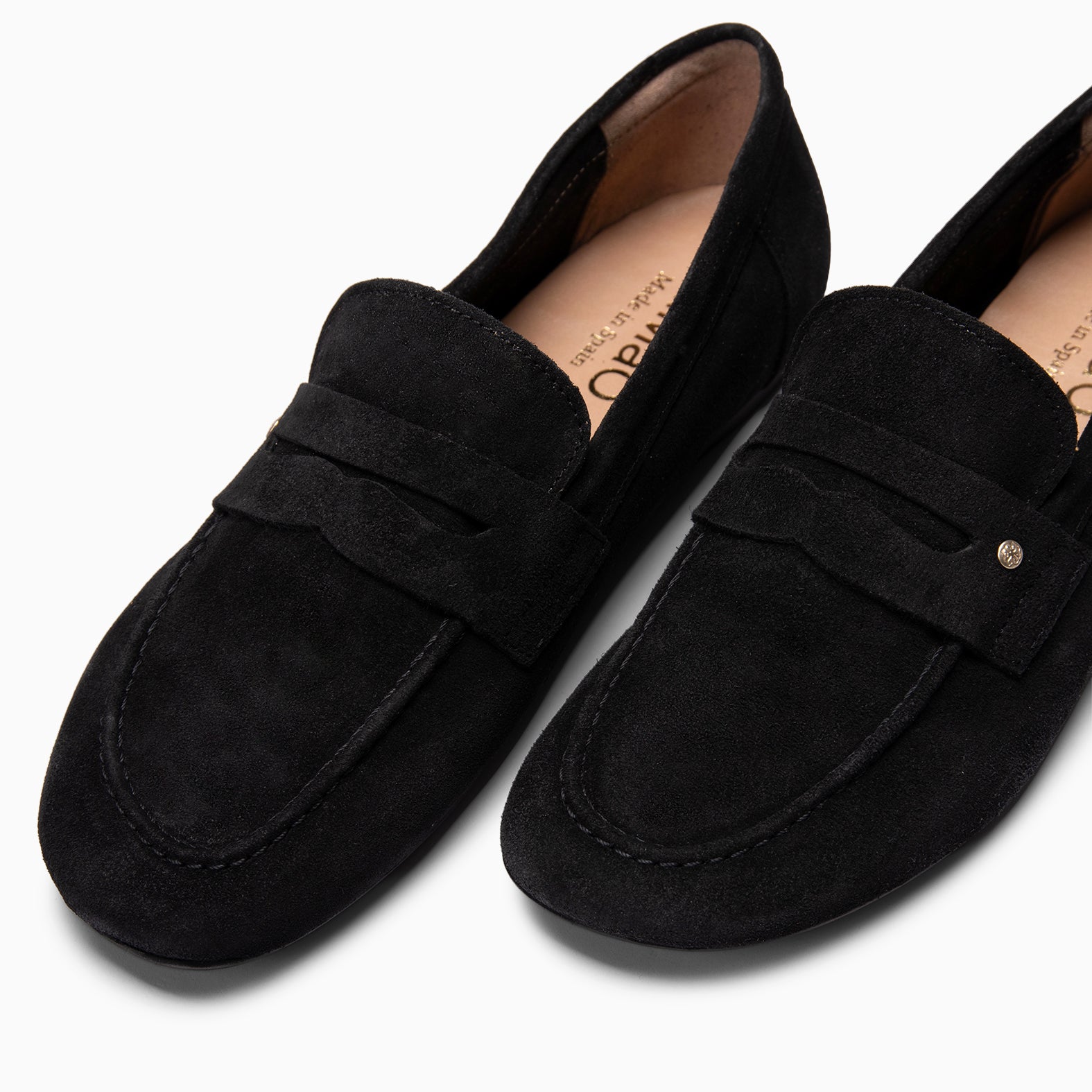 TIERRA - Mocasines de ante Baresoft NEGRO