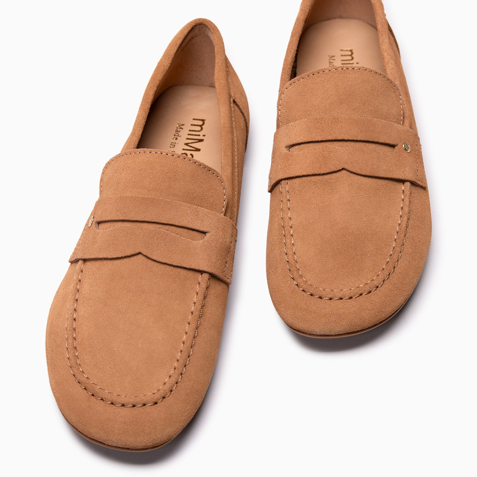 TIERRA - Mocasines de ante Baresoft CUERO