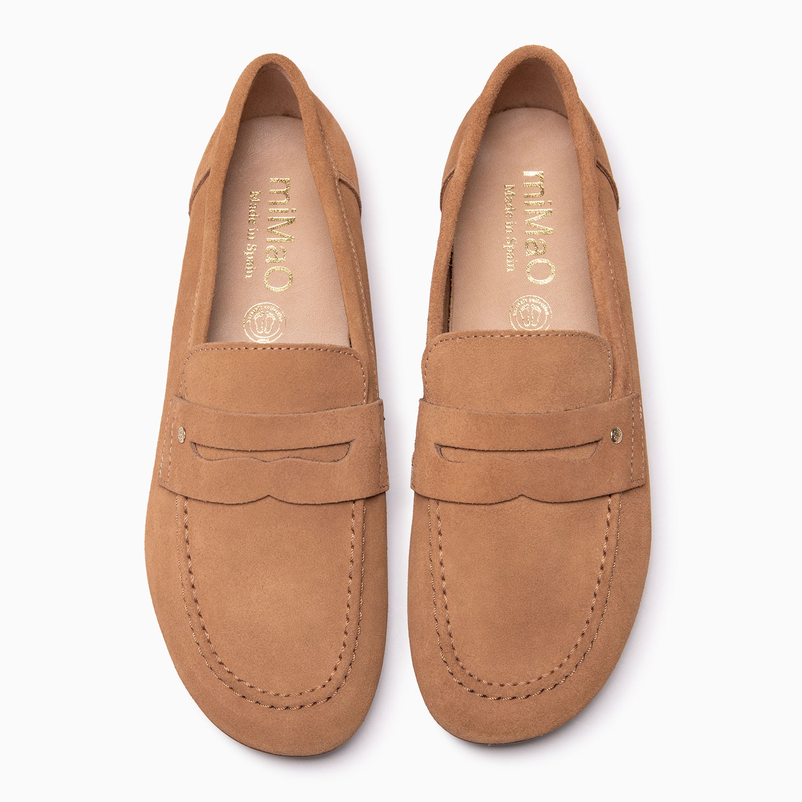 TIERRA - Mocasines de ante Baresoft CUERO