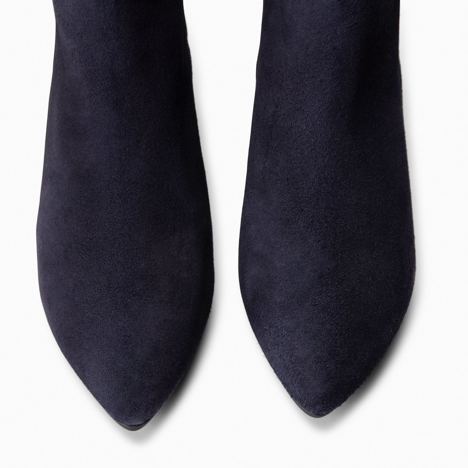 CITY - Botines de tacón ancho y punta fina MARINO