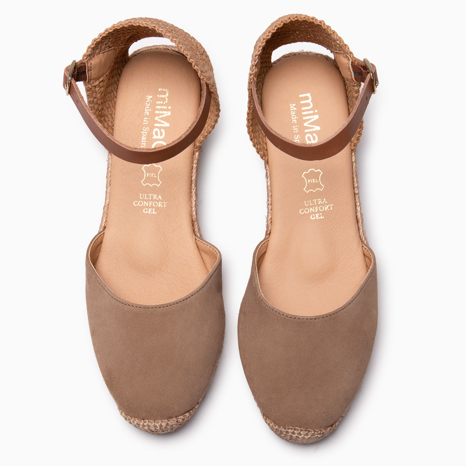 ALTEA - Cuñas de esparto bajas TAUPE