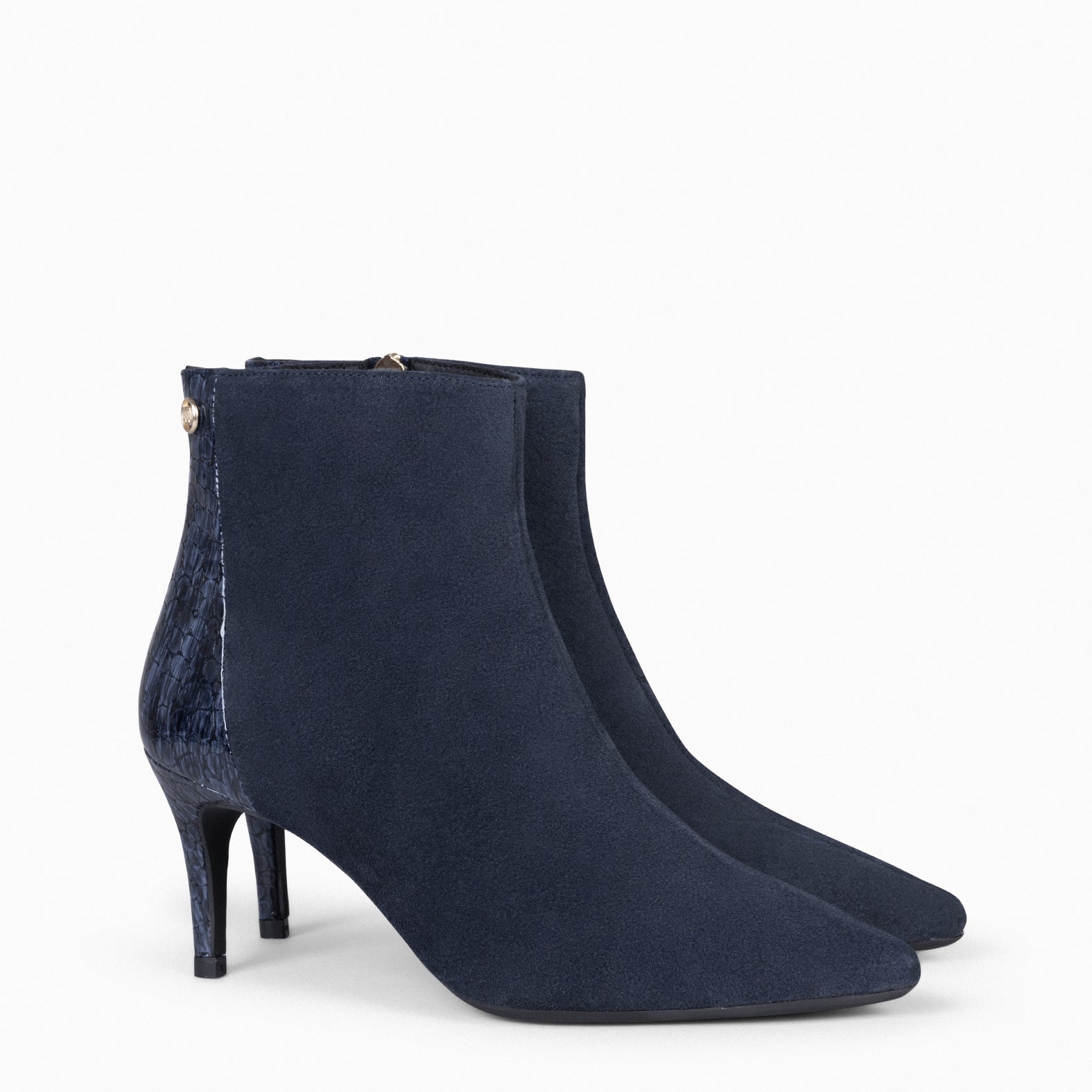 Dark shop navy booties