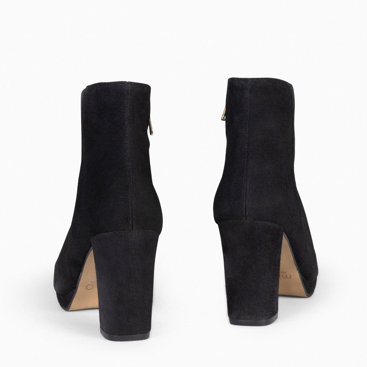 WITTEN - BLACK booties with platform