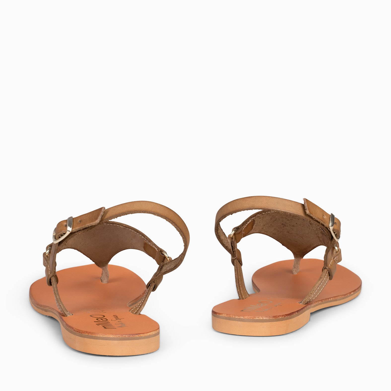 GAZANIA - TAUPE SANDALS WITH BUCKLE