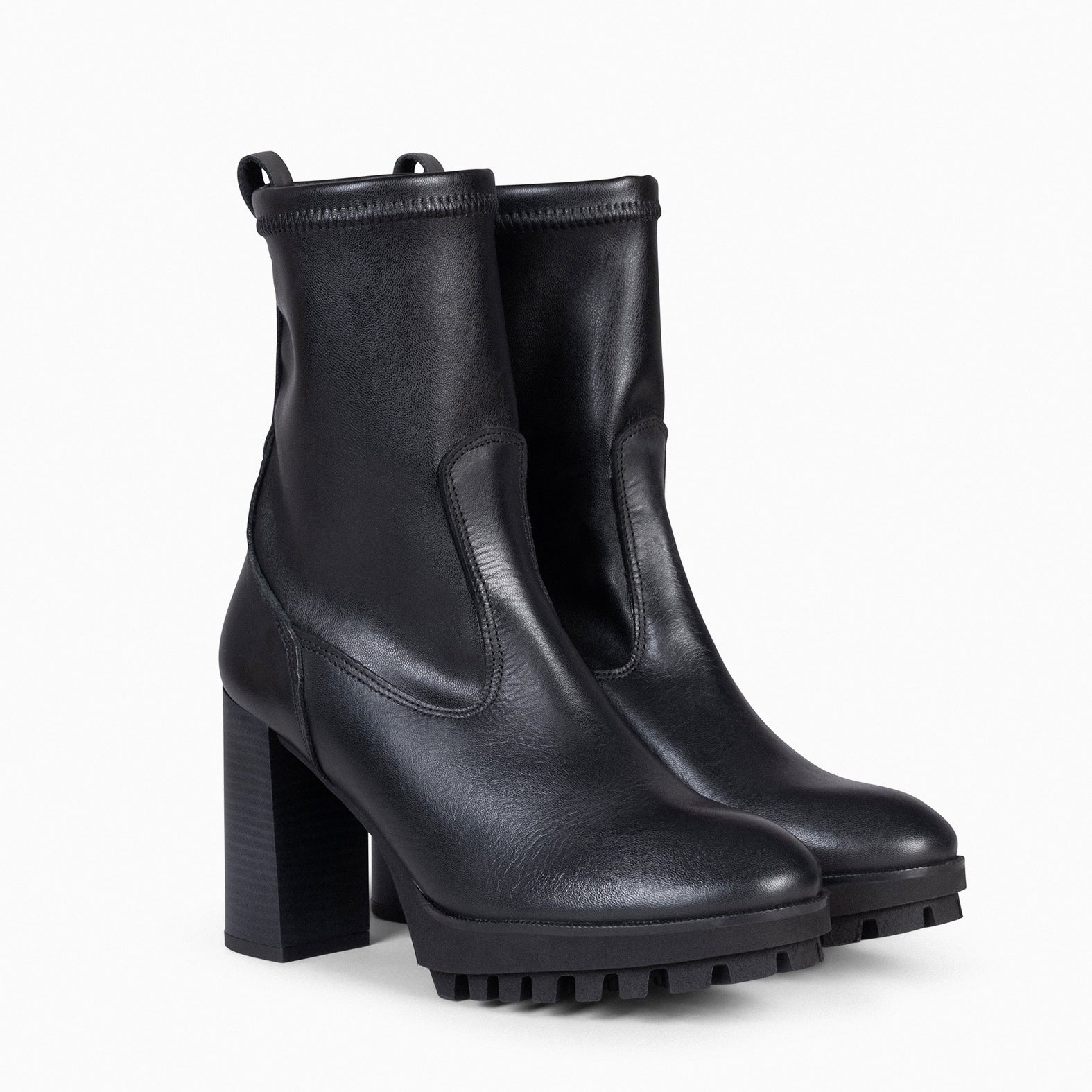 Stretch shop booties black