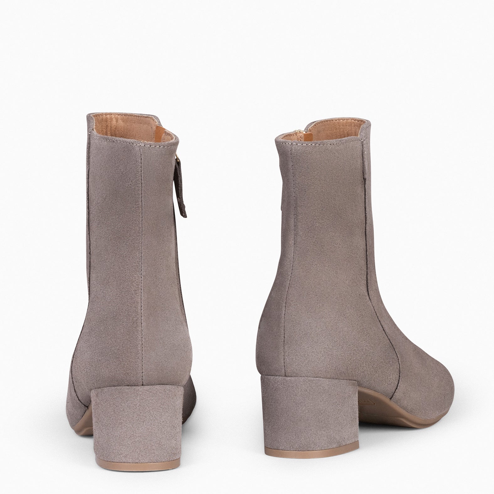 MAIA – TAUPE Women Suede Booties