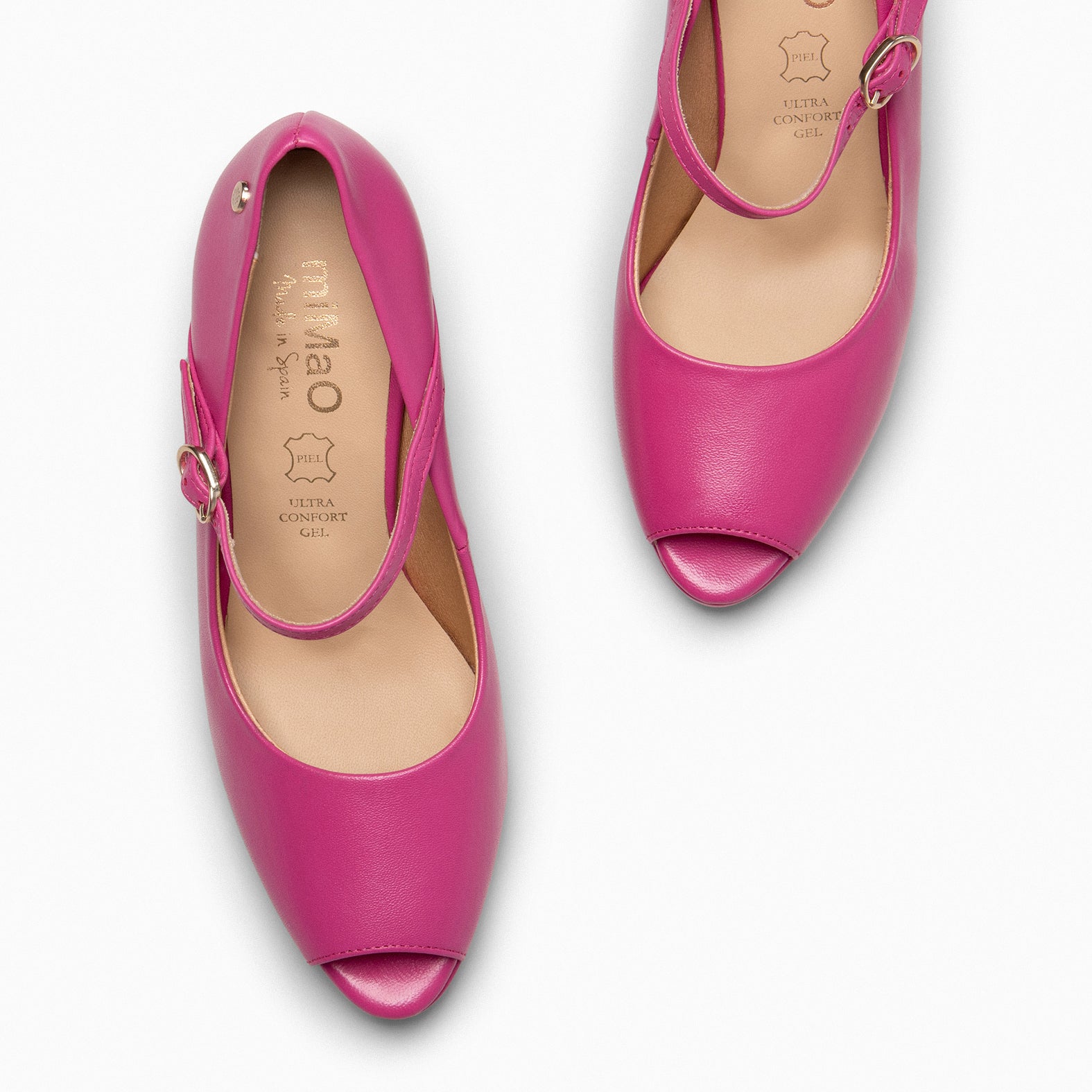 CASSIS – FUCHSIA peep-toe shoes