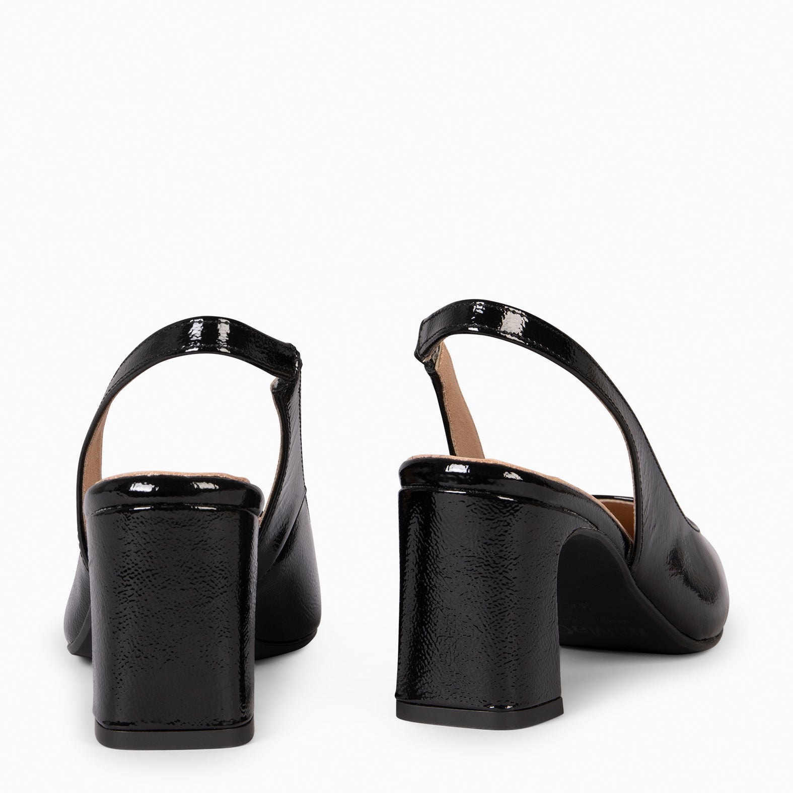 MIRIAM - BLACK SLING-BACK SHOE