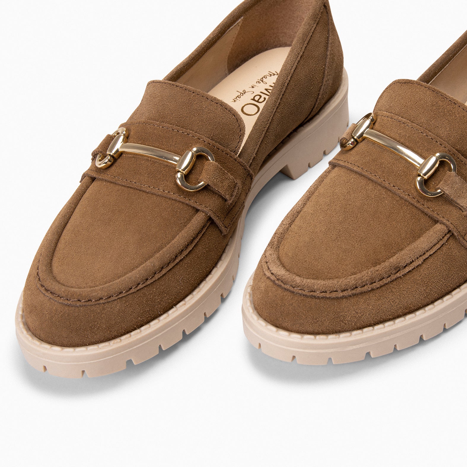 TREVILLA – BROWN MOCCASIN WITH TRACK SOLE