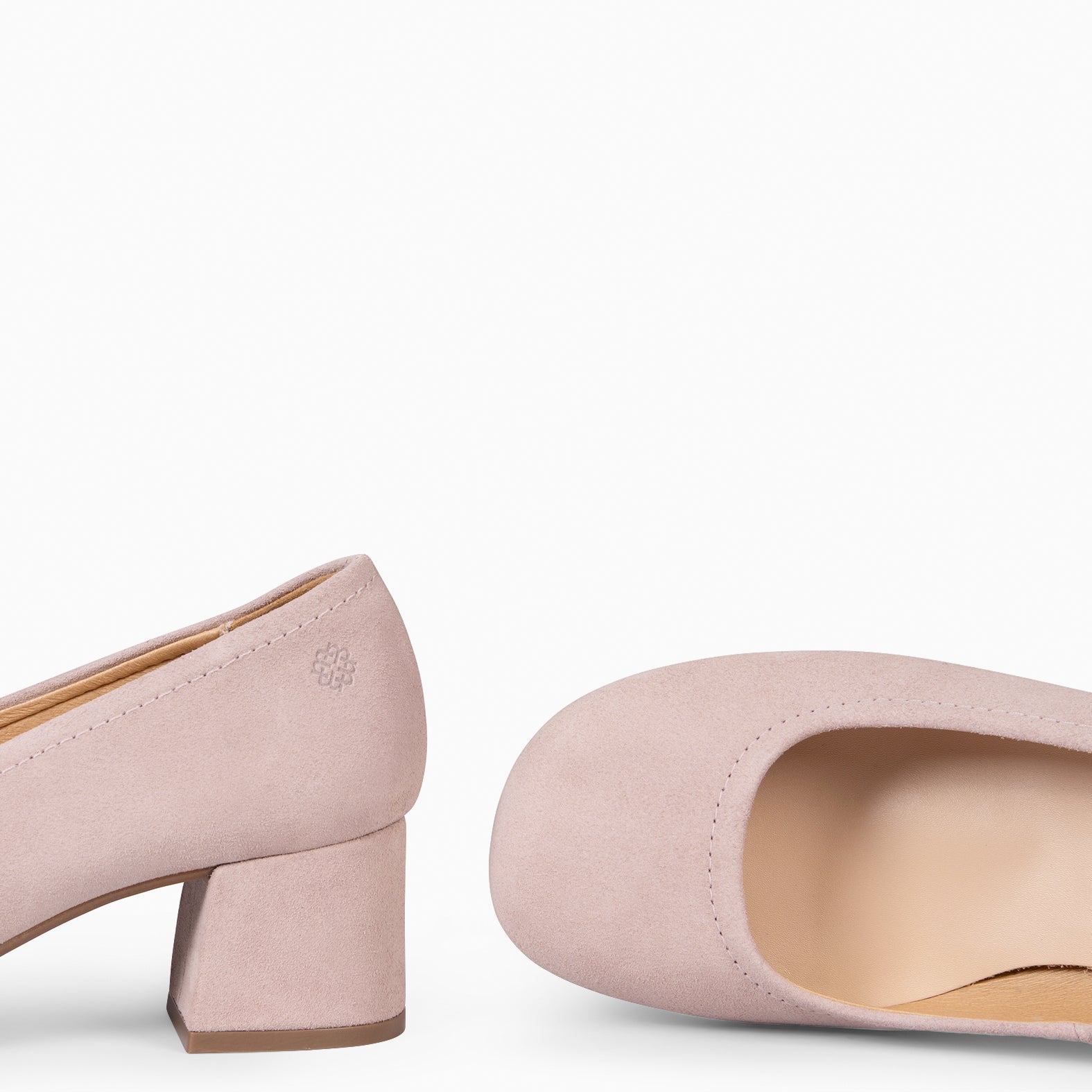 URBAN BARESOFT - NUDE WIDE HEEL SHOES 