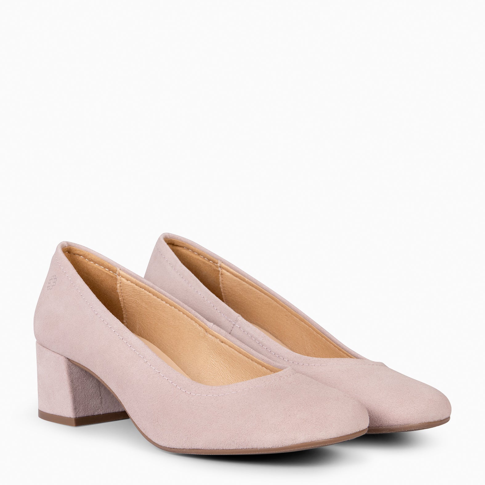 URBAN BARESOFT - NUDE WIDE HEEL SHOES 