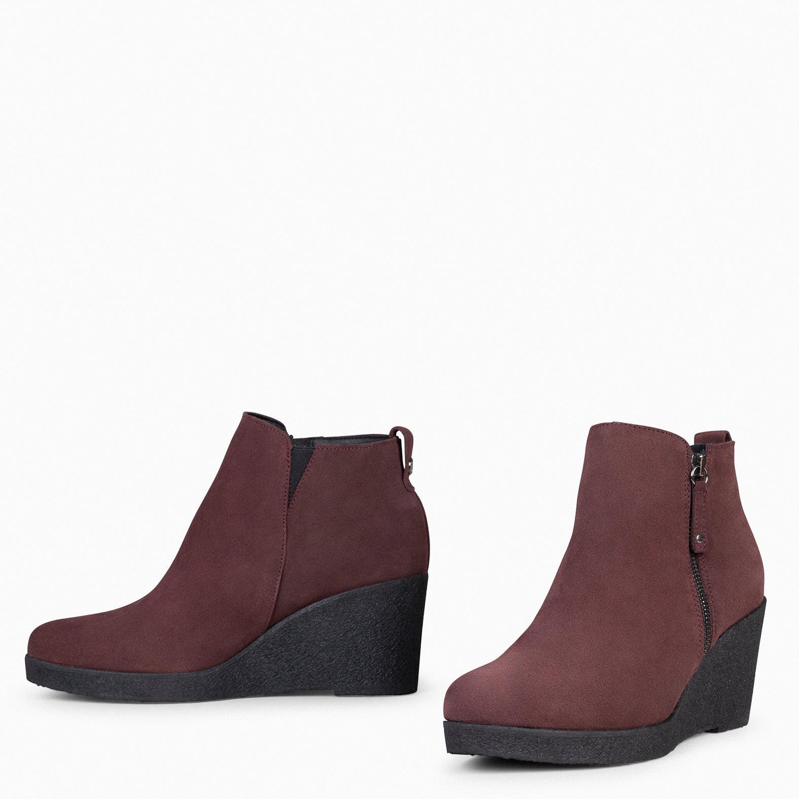 DAKOTA Bottines talon compens BORDEAUX