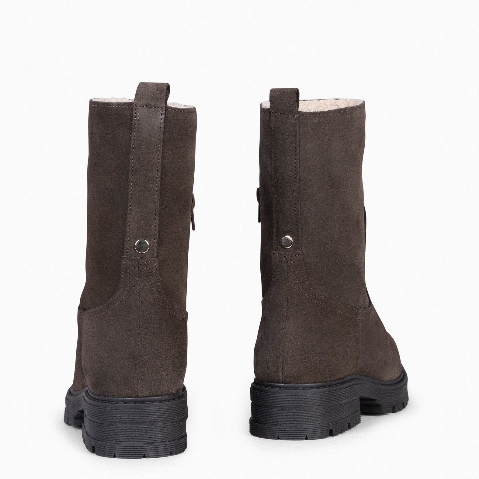 ALASKA BROWN Women Booties with fluffy lining